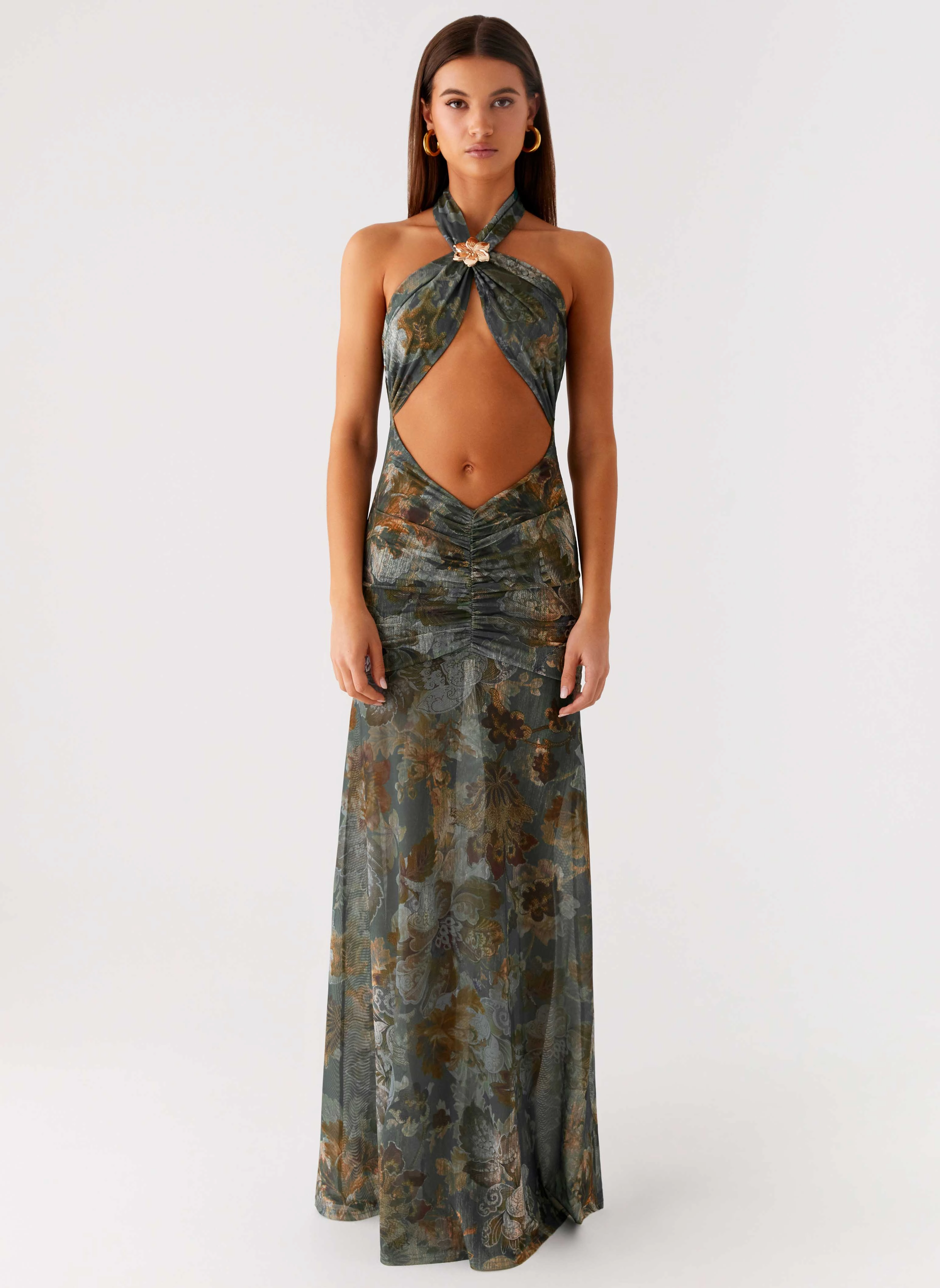 Slim Shape Mariam Maxi Dress - Vintage Blossom