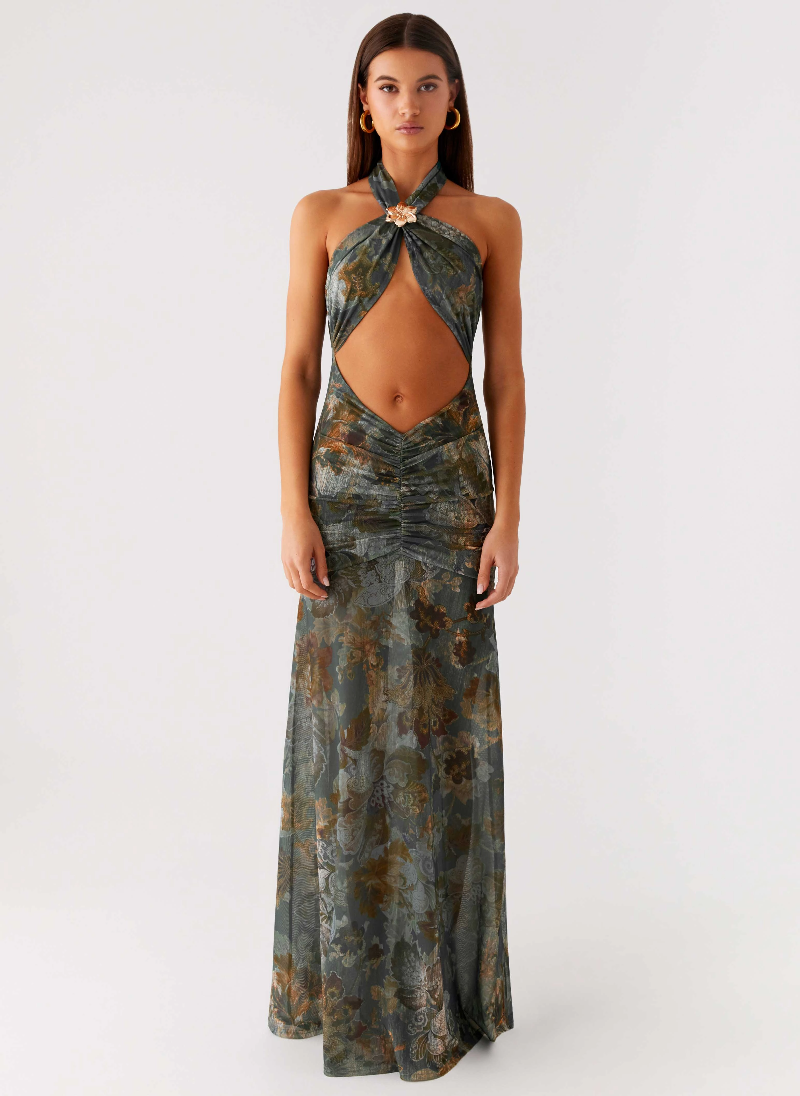 Mariam Maxi Dress - Vintage Blossom Brunch Glow skin friendly