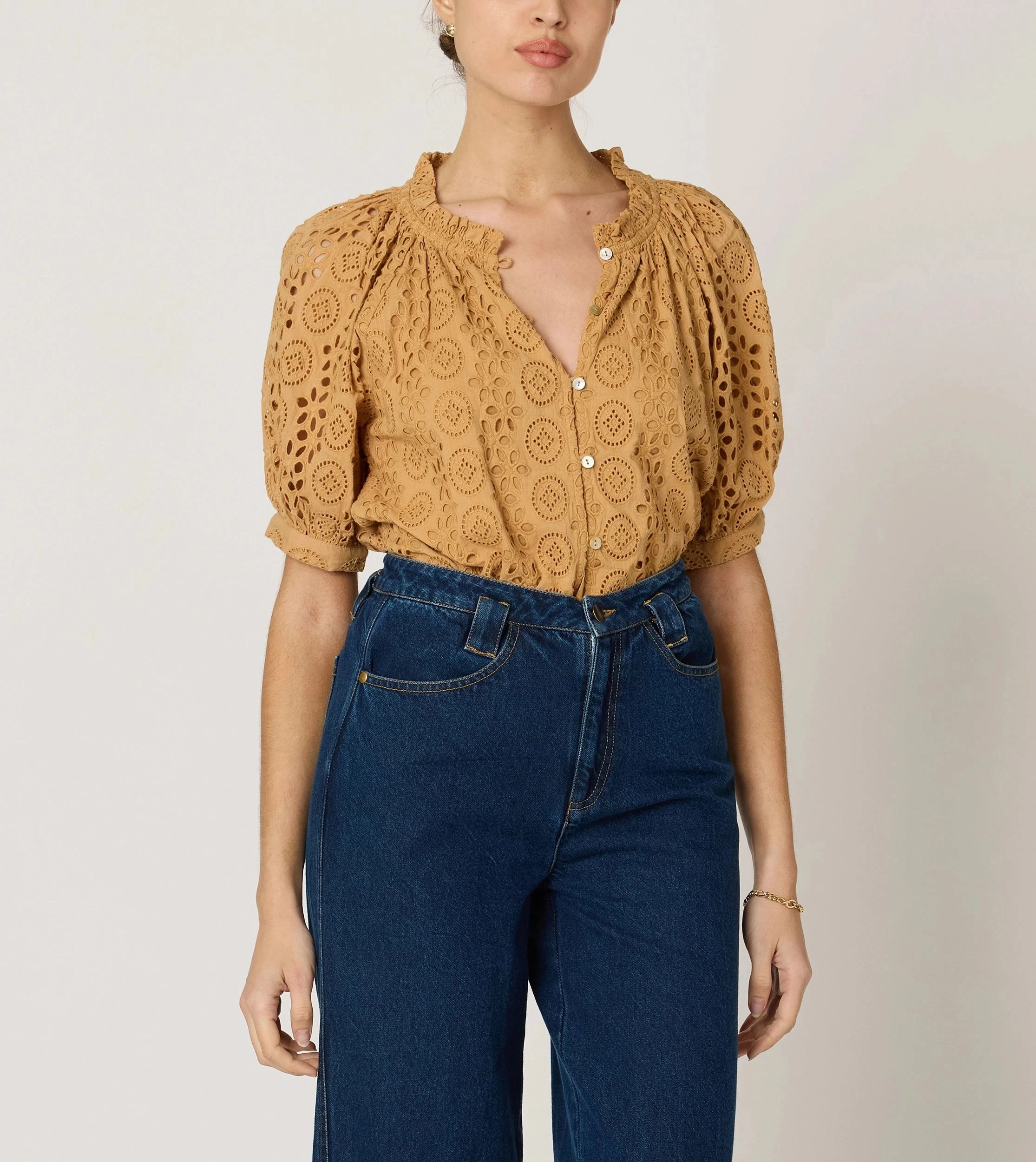 Durable Construction Kate Blouse | Wheat