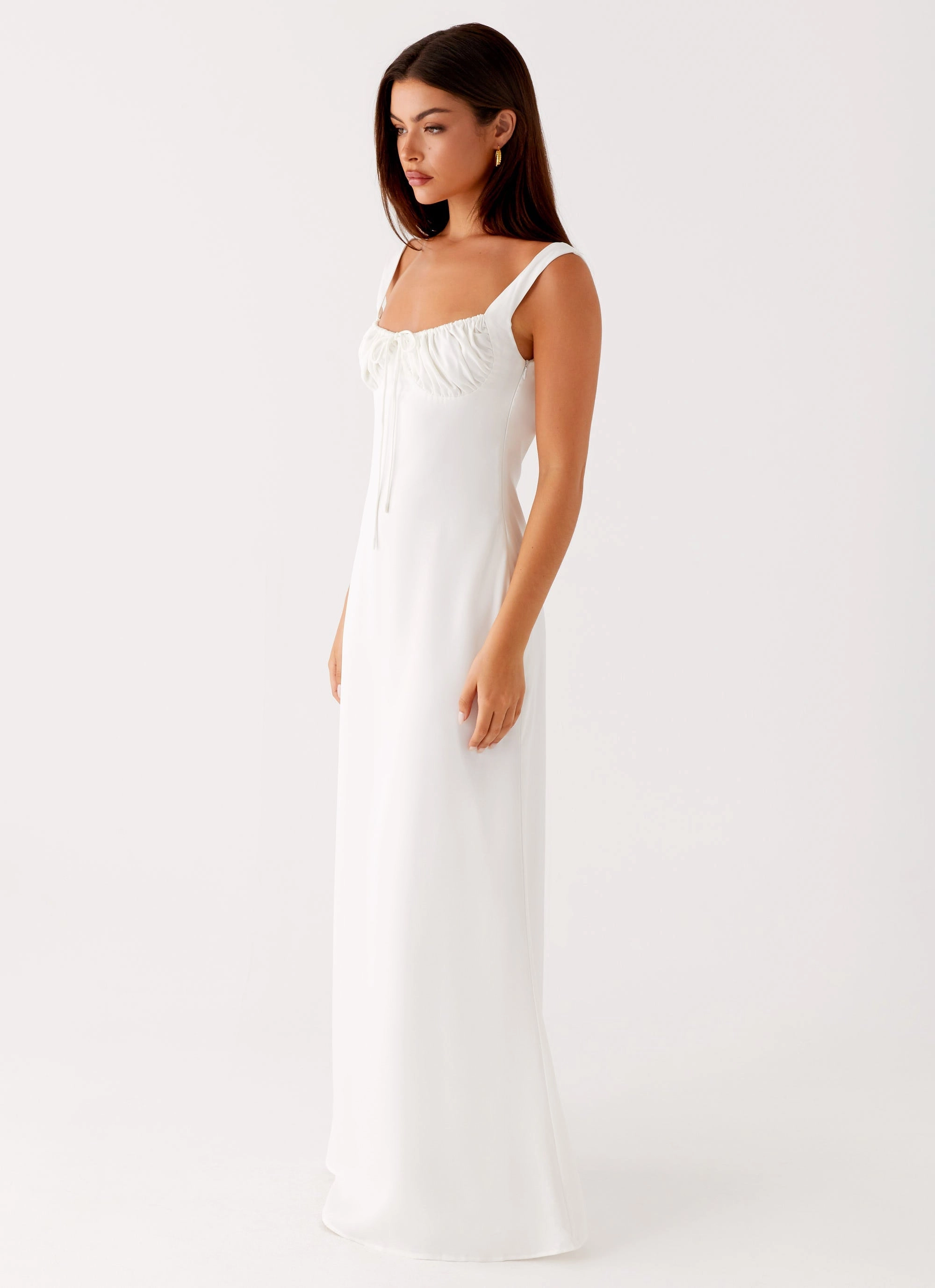 Shyla Maxi Dress - Ivory Free Step Trendy Layer