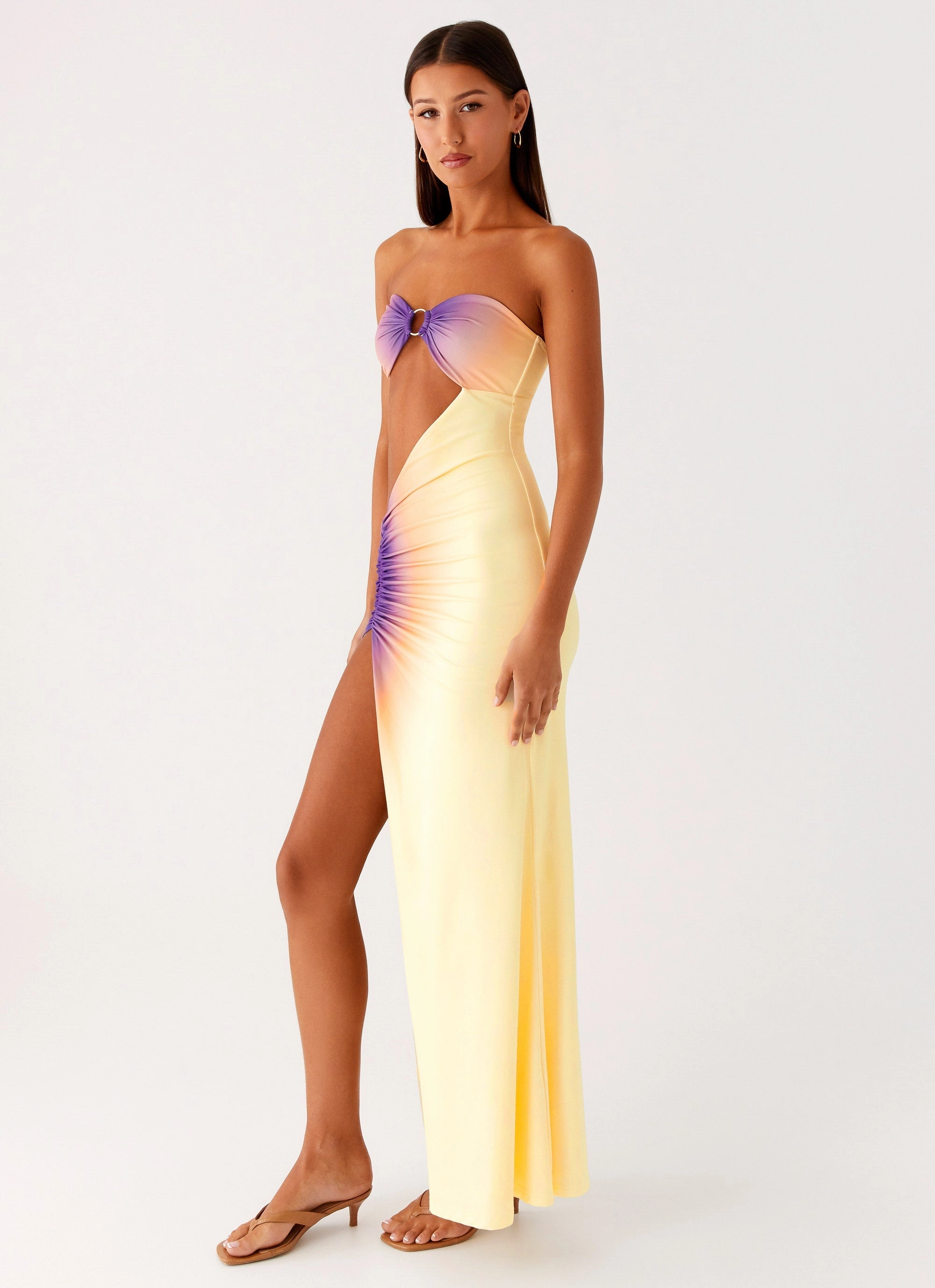 Urban Edge Everyday Wear Ellisah Ombre Maxi Dress - Sunrise Ombre