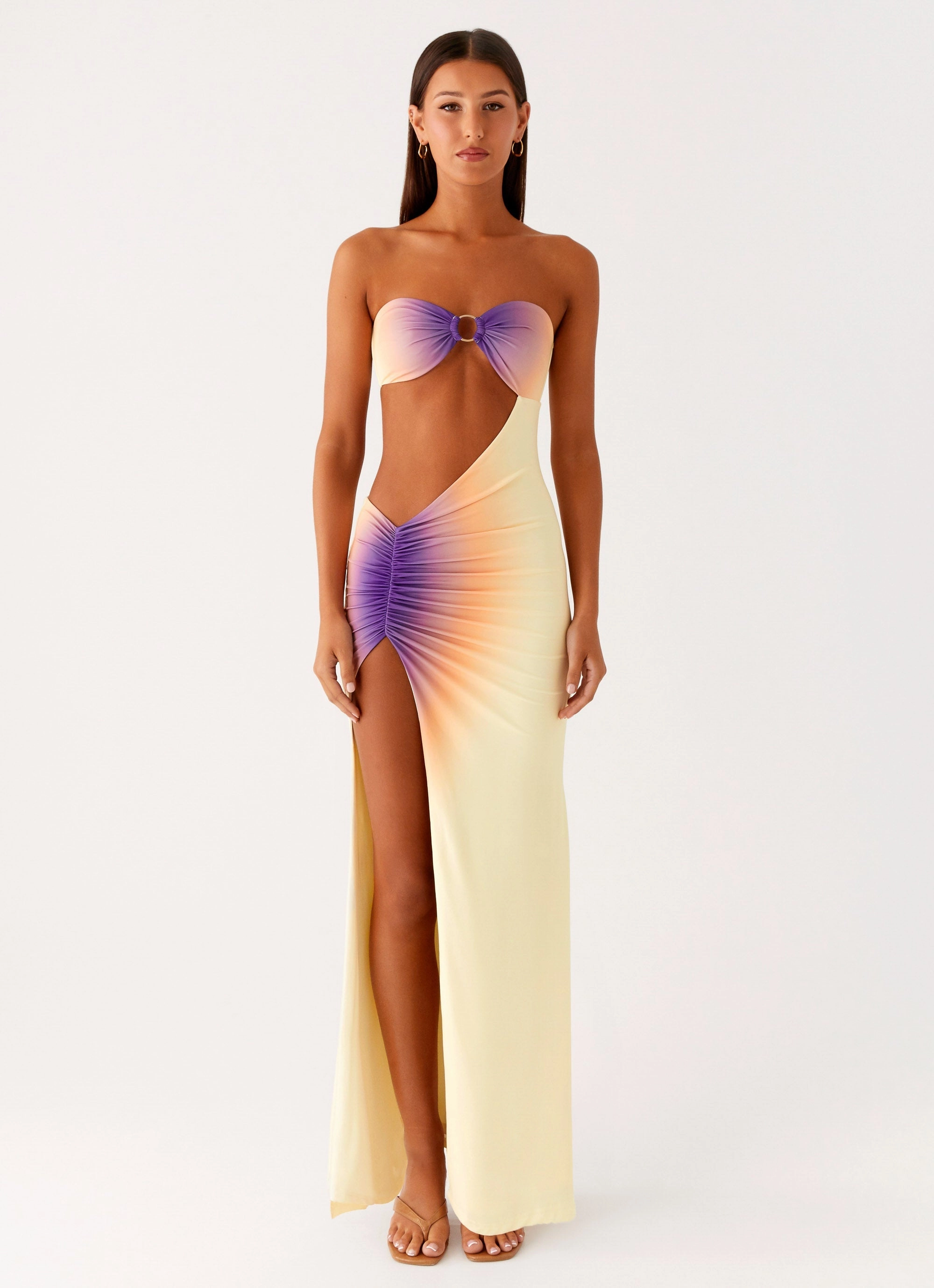 Ellisah Ombre Maxi Dress - Sunrise Ombre Refined Feel Comfort Layer Wear