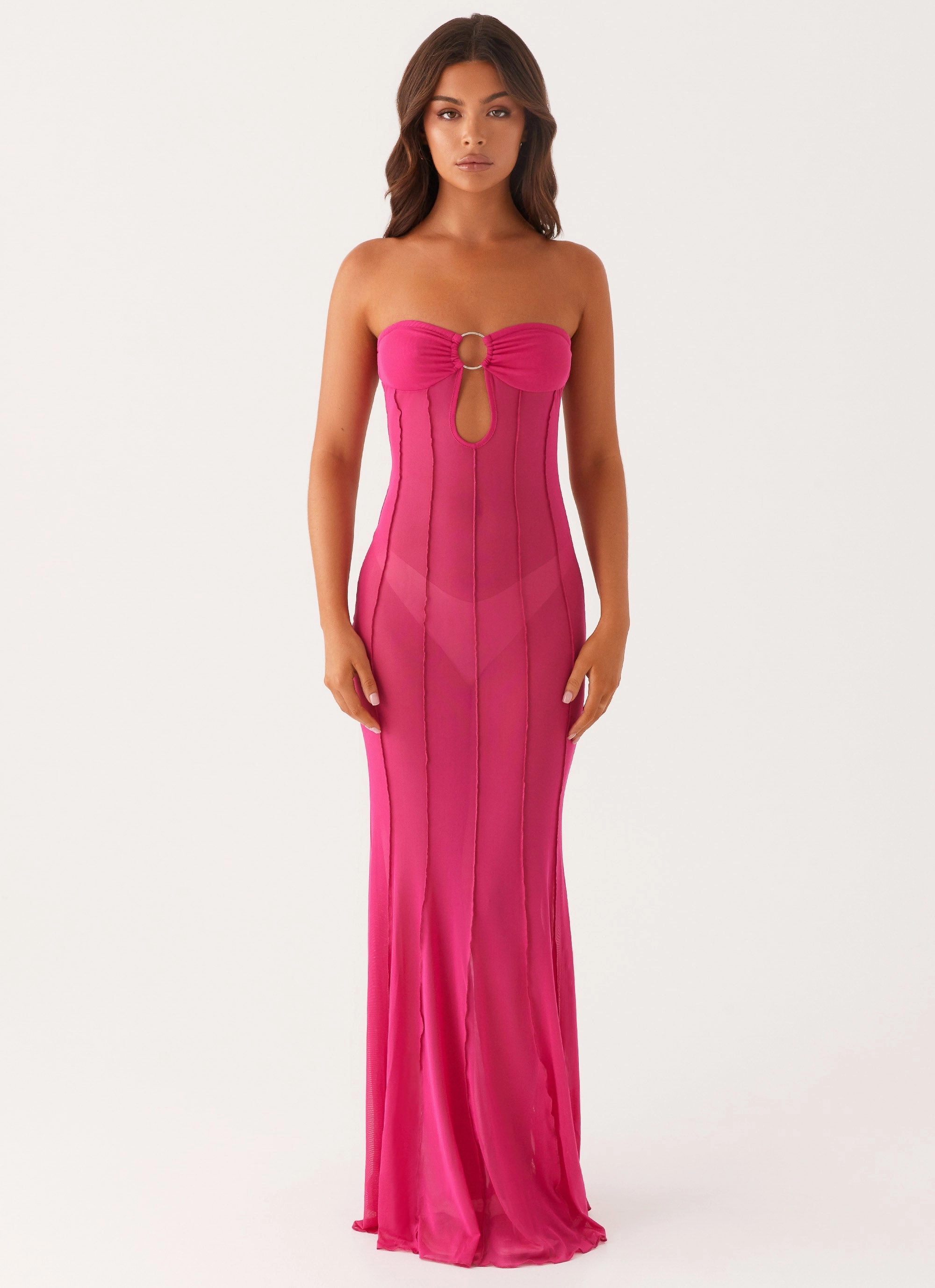 Street Mode Kennedy Maxi Dress - Fuchsia