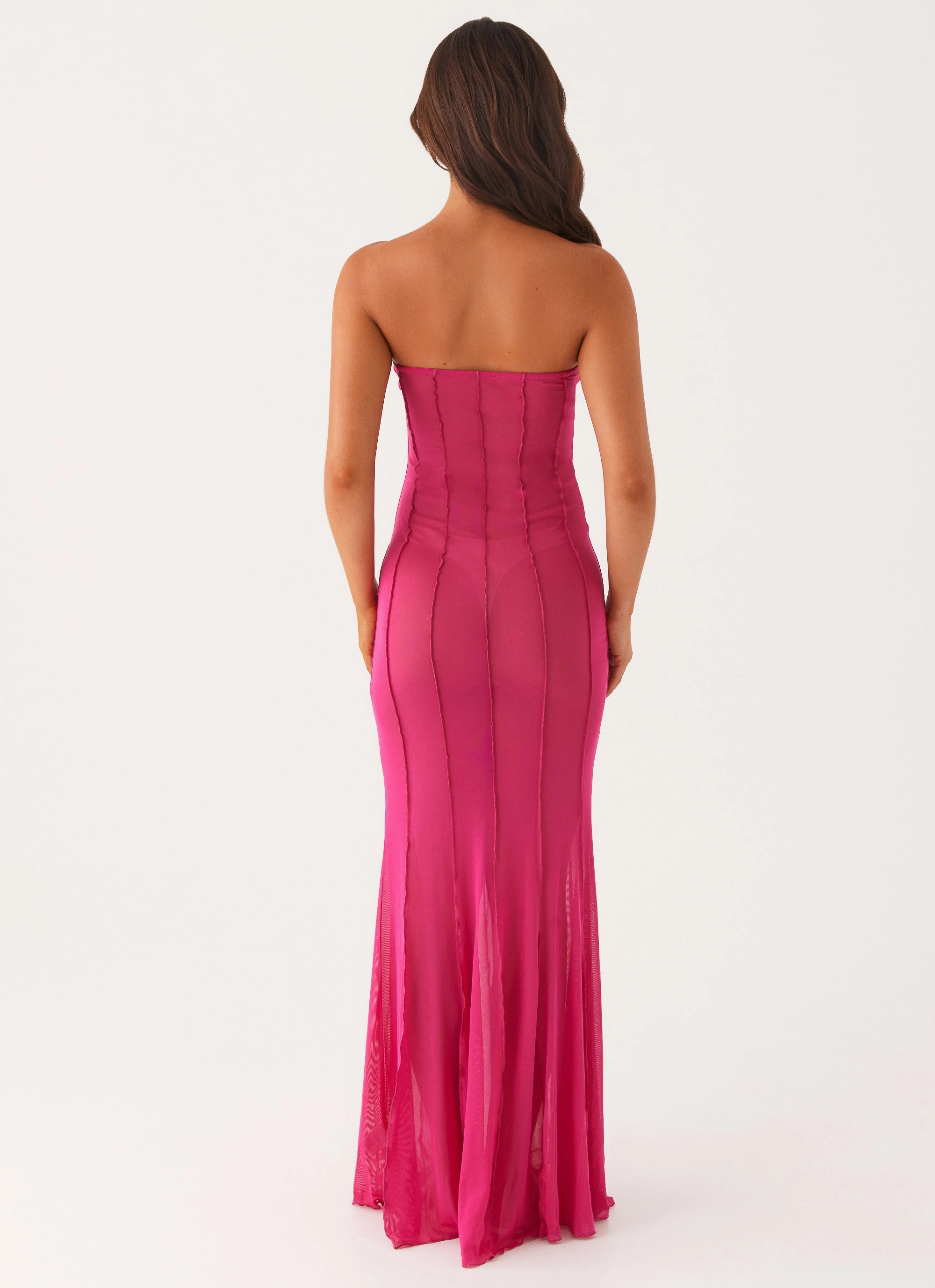 Tie-dye Outfit Boost Kennedy Maxi Dress - Fuchsia