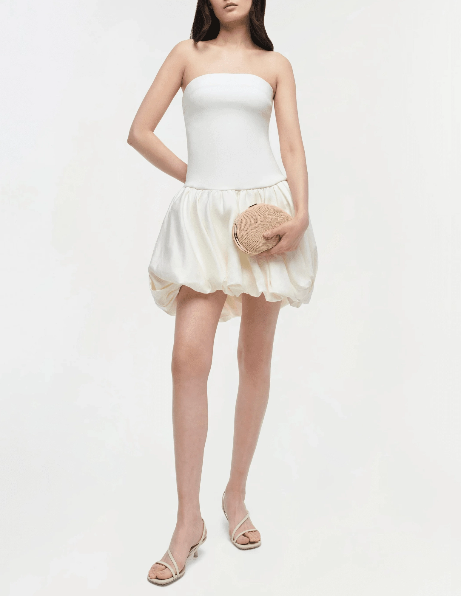 SImkhai Pollie Strapless Bubble Mini Dress SALE ElasticCuffs Anti Snag Fabric