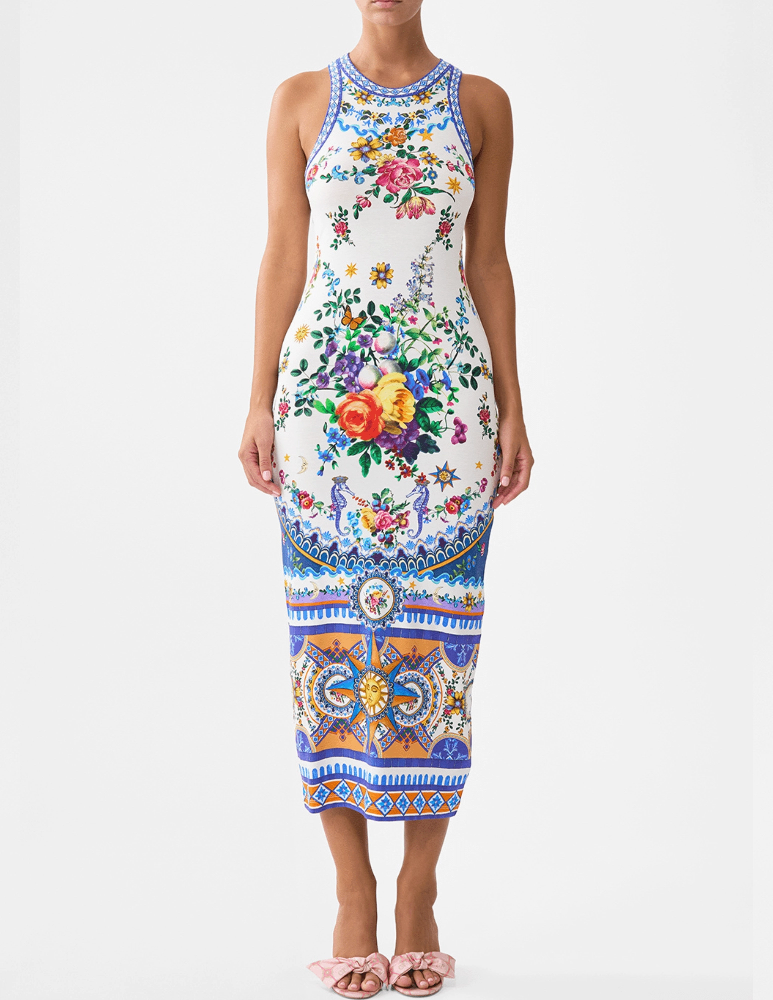 Camilla Jersey Tank Midi Dress -SALE StretchWaistband premium fabric