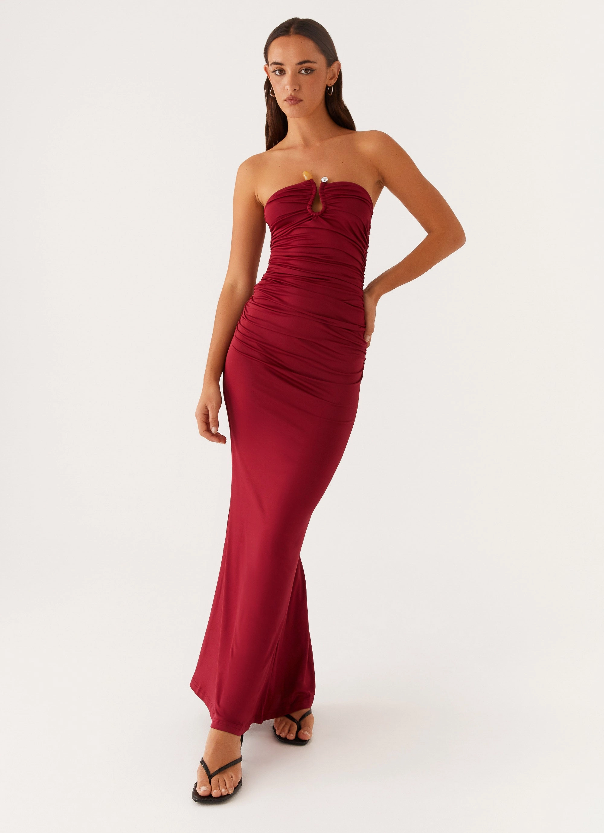 Rudy Maxi Dress - Maroon Cozy Cut