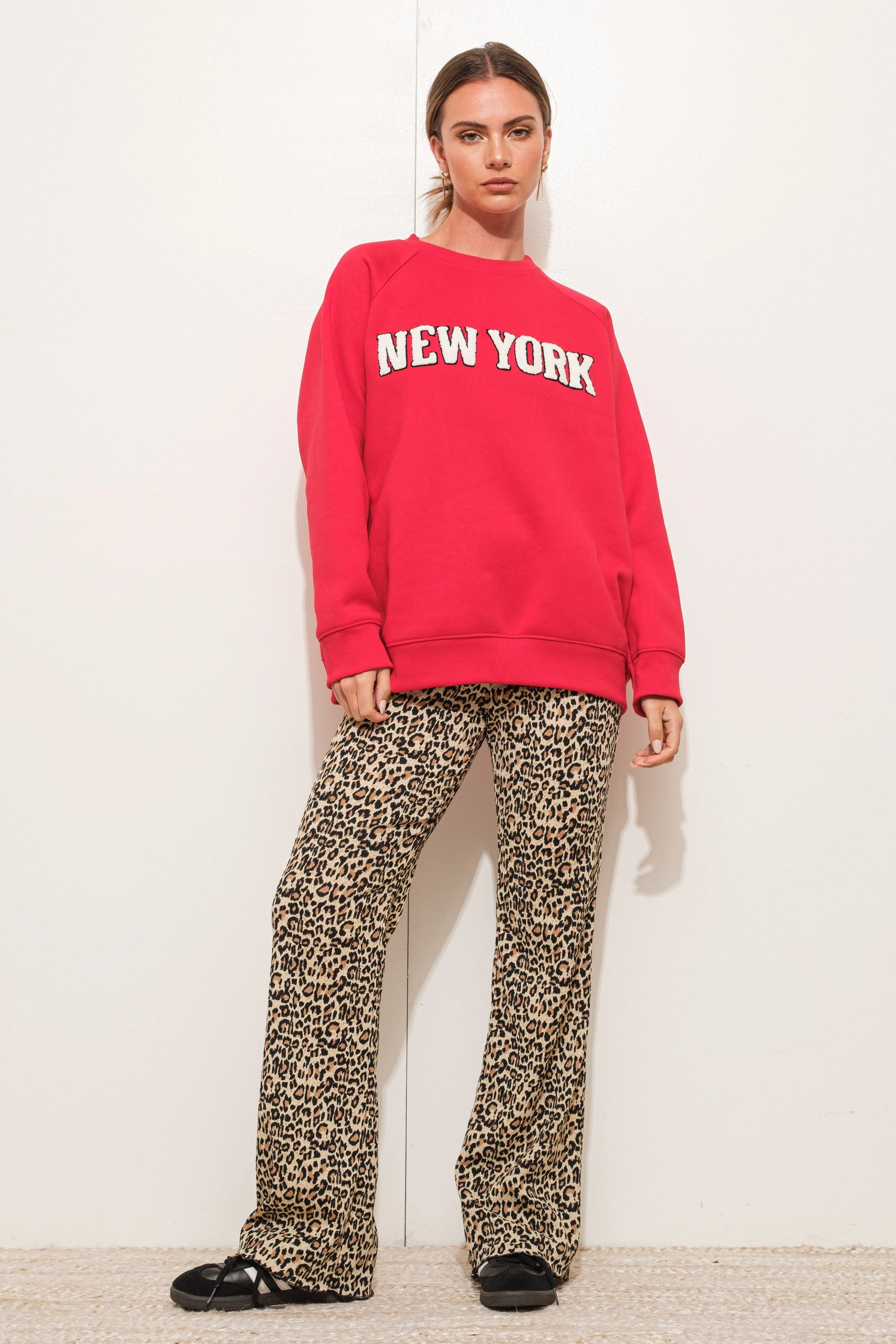 Perfect Fit Wear Leopard Flare Pants