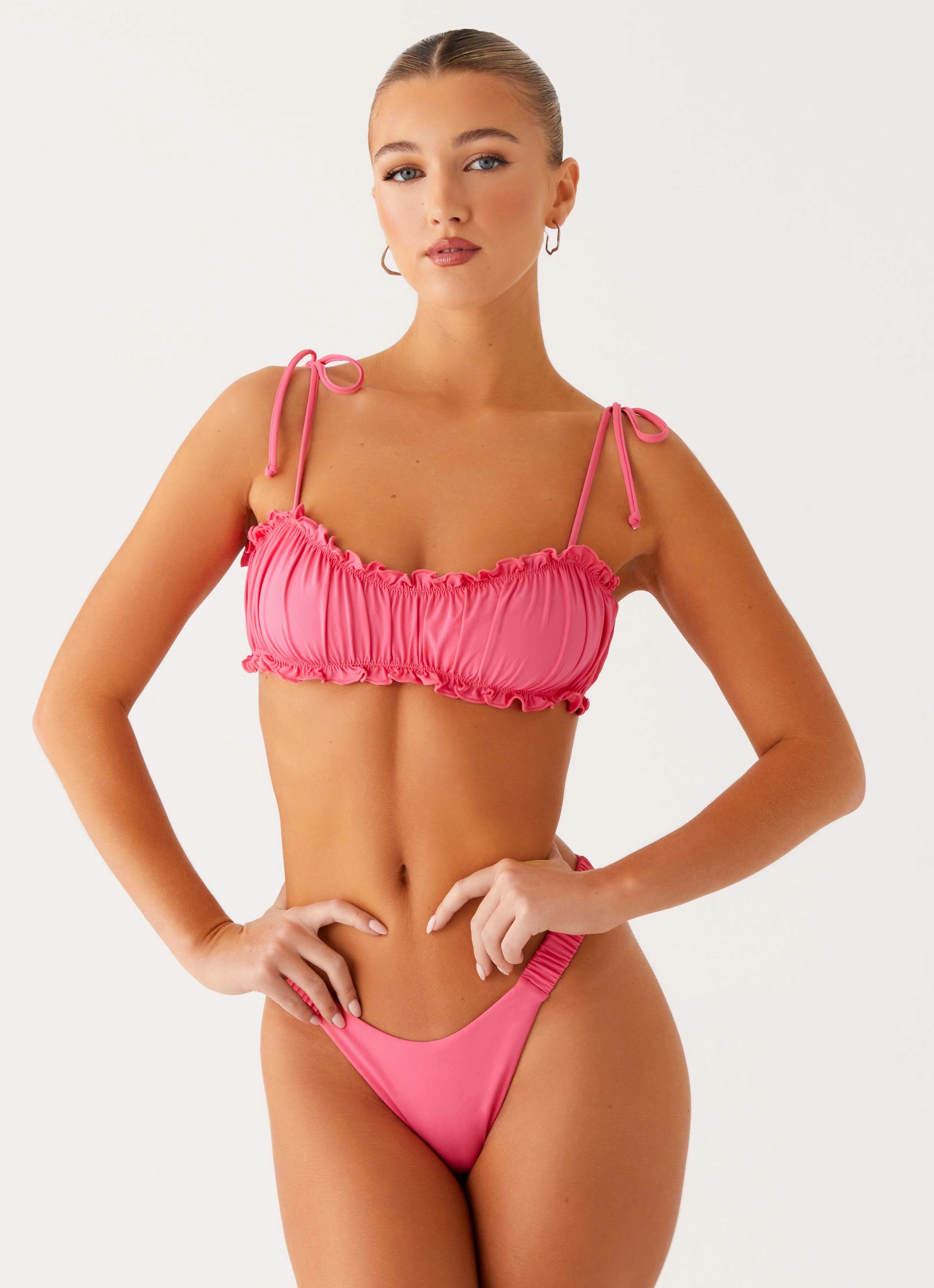 Non Irritating Trim El Nido Bikini Top - Pink