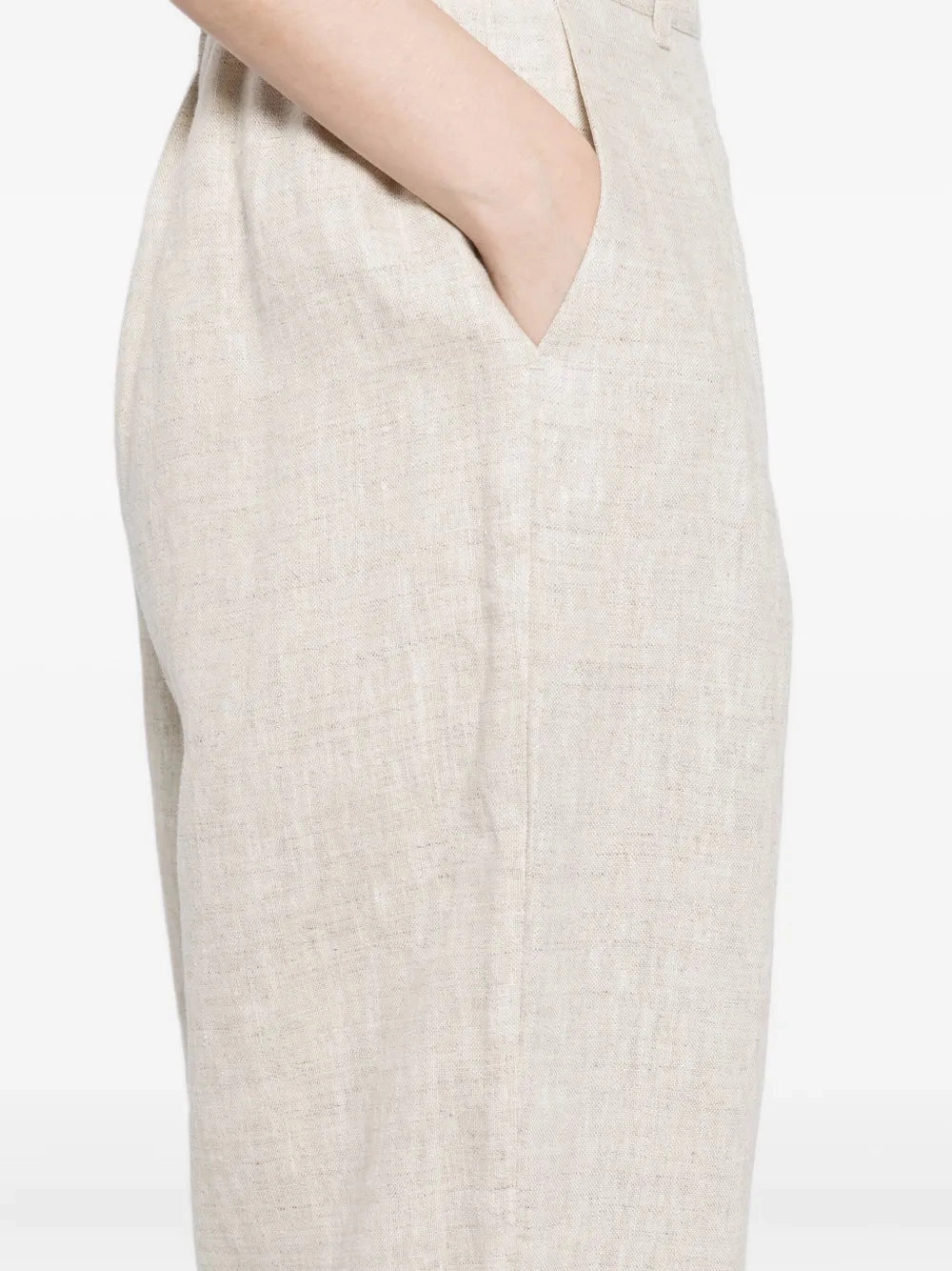 Streetwear vibe Reflective accents Louis Trousers in Natural