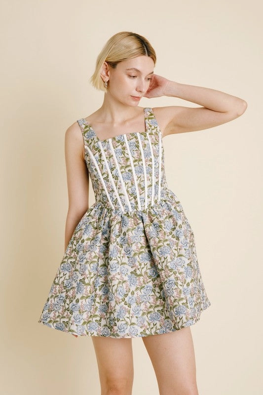 Flora Corset Mini Dress Fashionable Touch