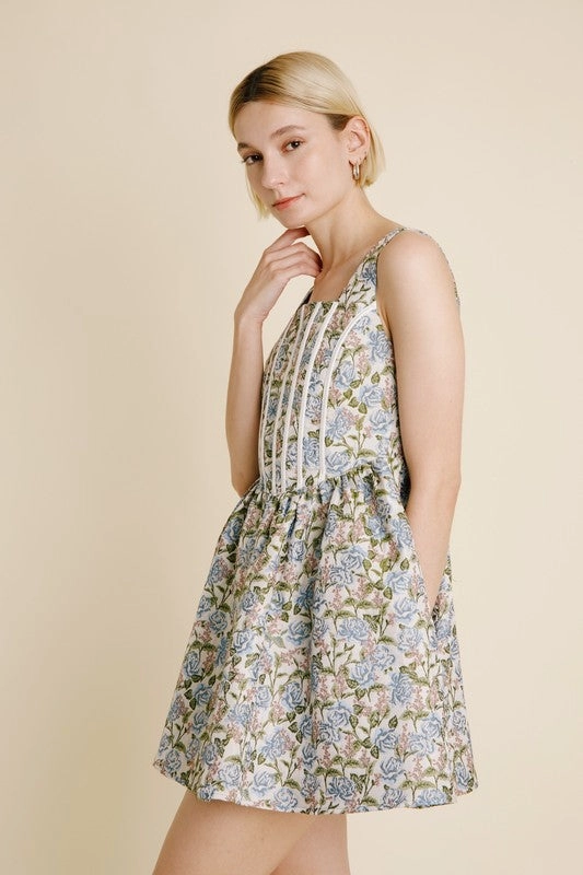 Flora Corset Mini Dress Eco Friendly Dye Hypoallergenic Lining