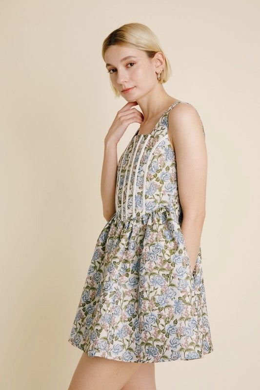 Flora Corset Mini Dress Light Layers