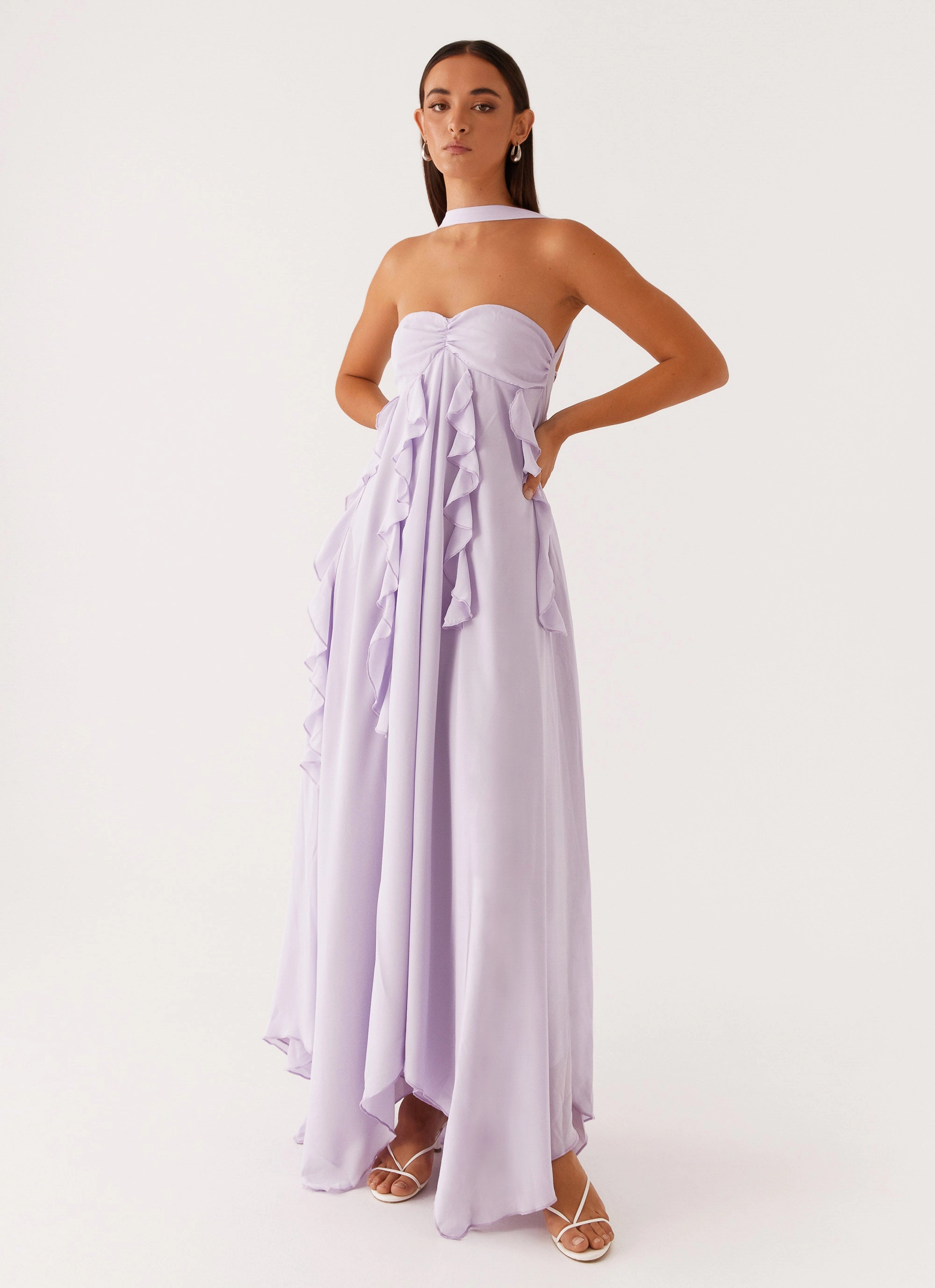 Bust-Enhancing Florence Maxi Dress - Lilac