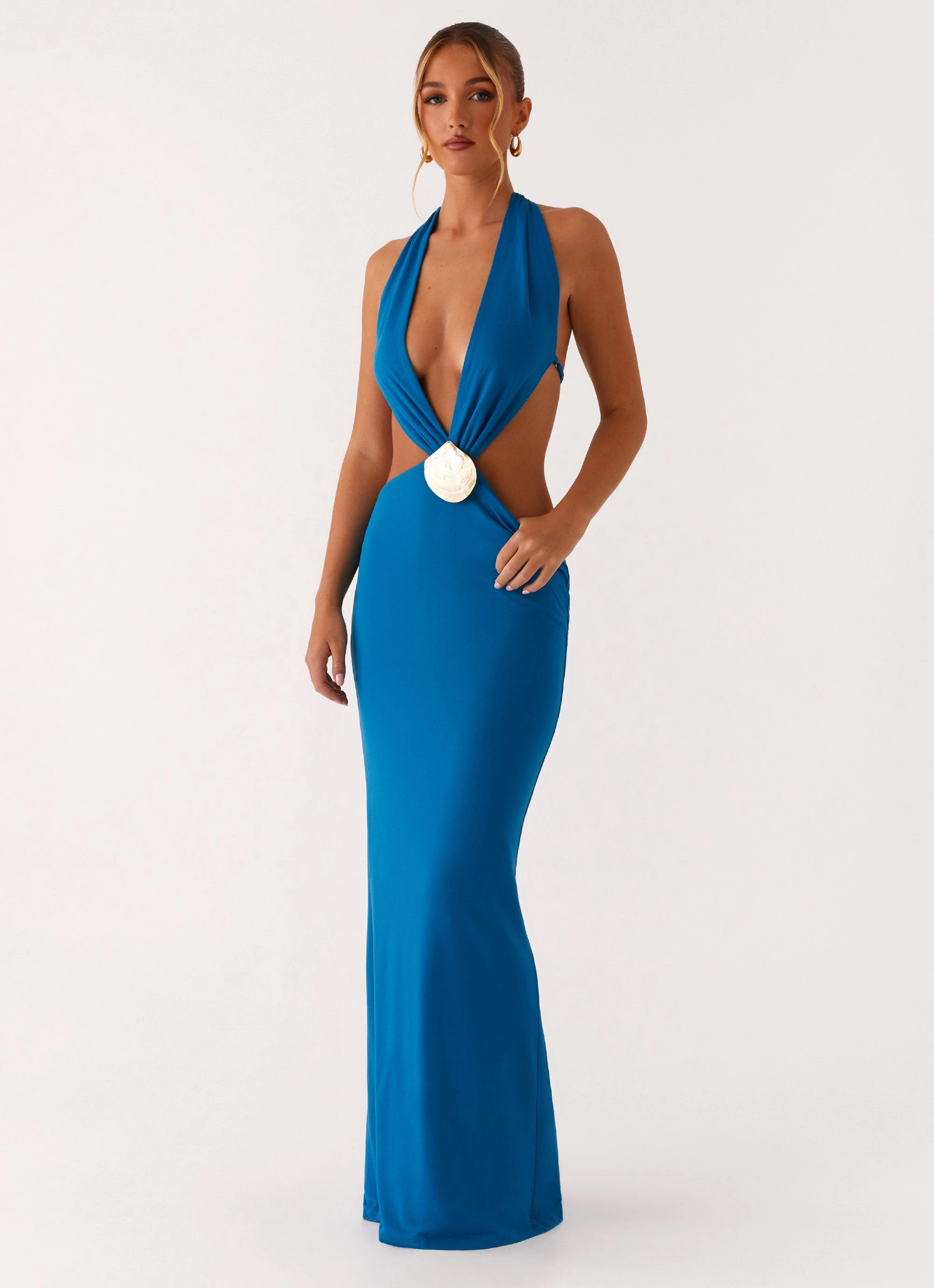 Style Vibes Flossy Maxi Dress - Royal Blue