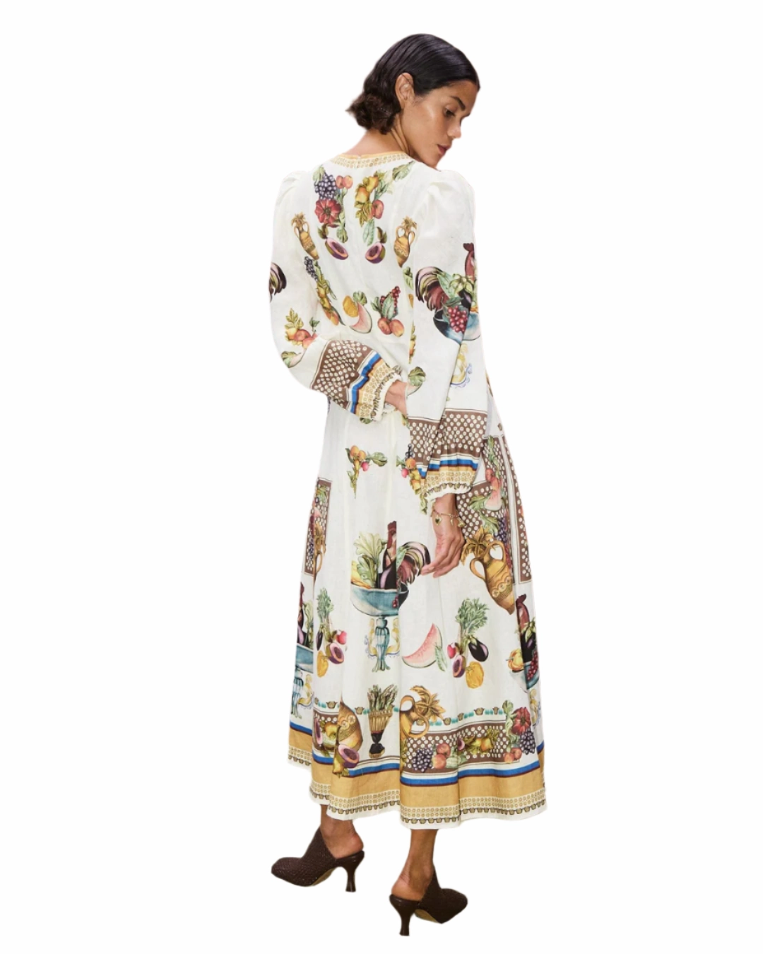 Classic Appeal Mercado Midi Dress in Multi