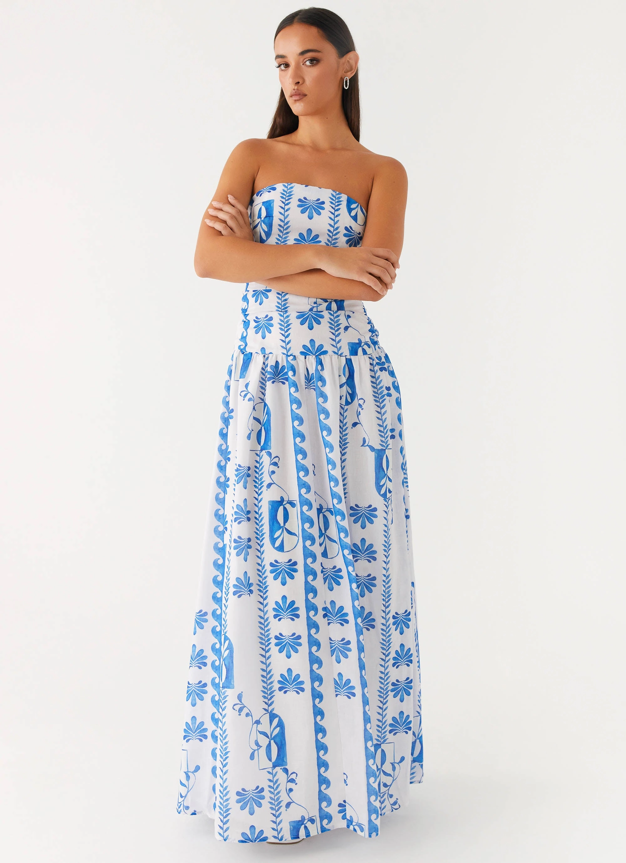 Carmel Maxi Dress - Floral Wave Sister Glow