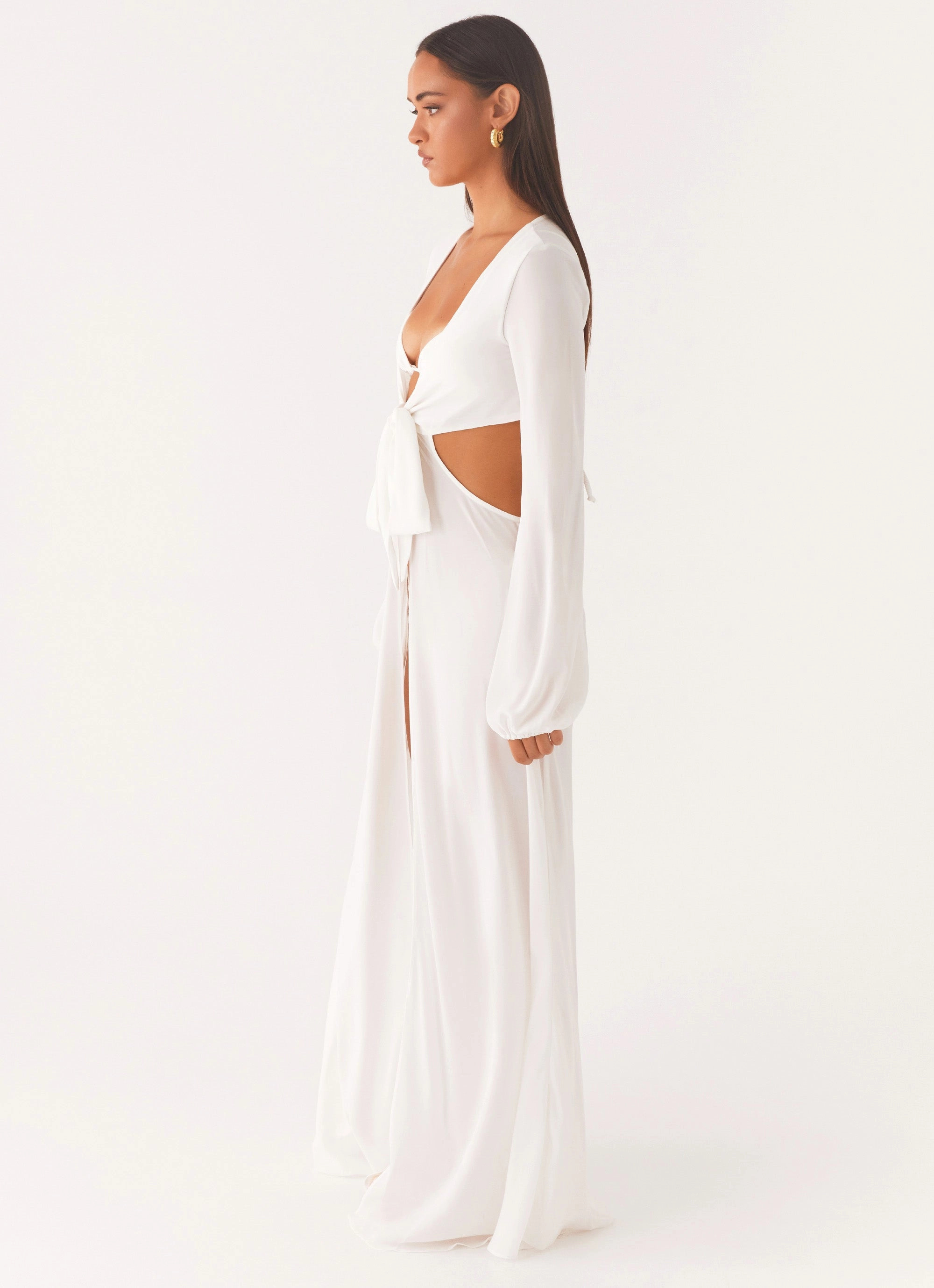 Sophisticated Look Coastal Maxi Dress - White