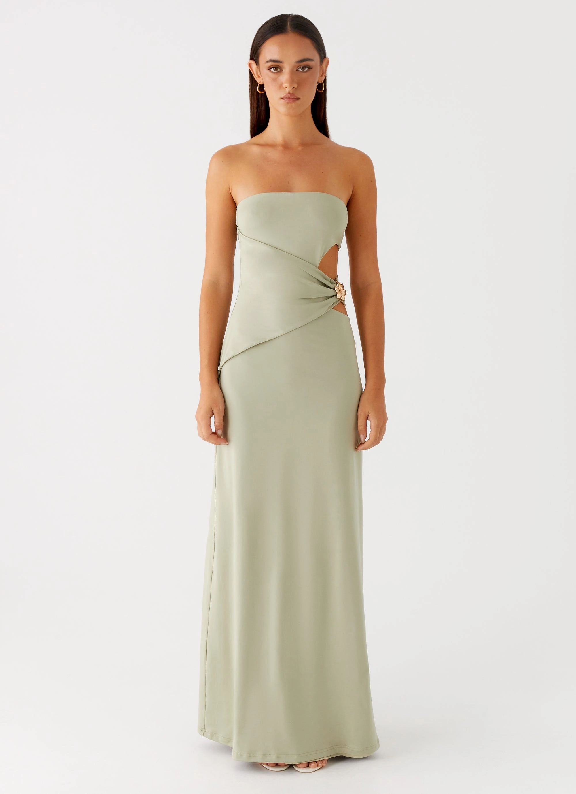 Anetta Maxi Dress - Sage Cozy Balance Soft Shape