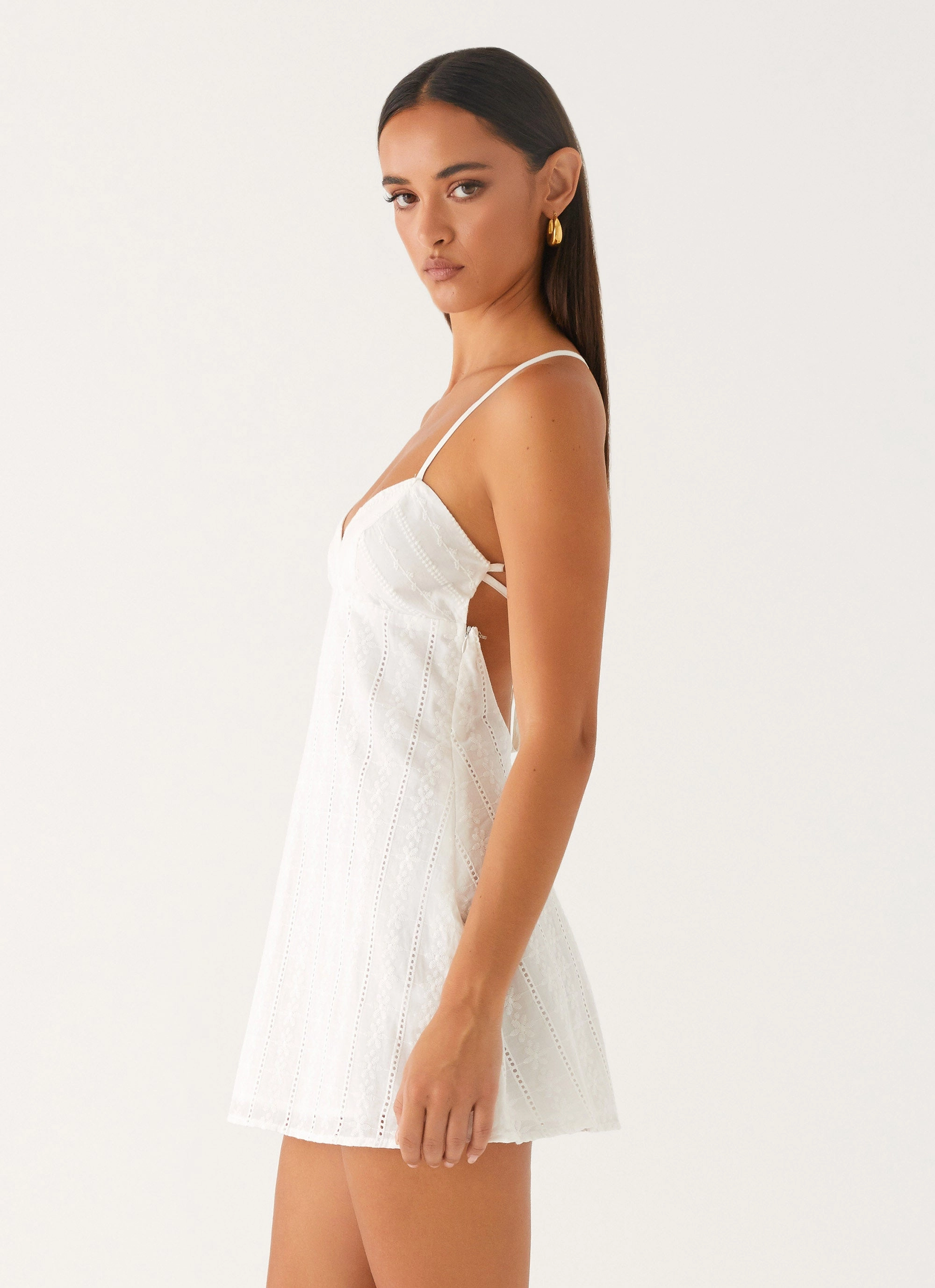 Inara Mini Dress - Ivory Hand-Wash tailored look