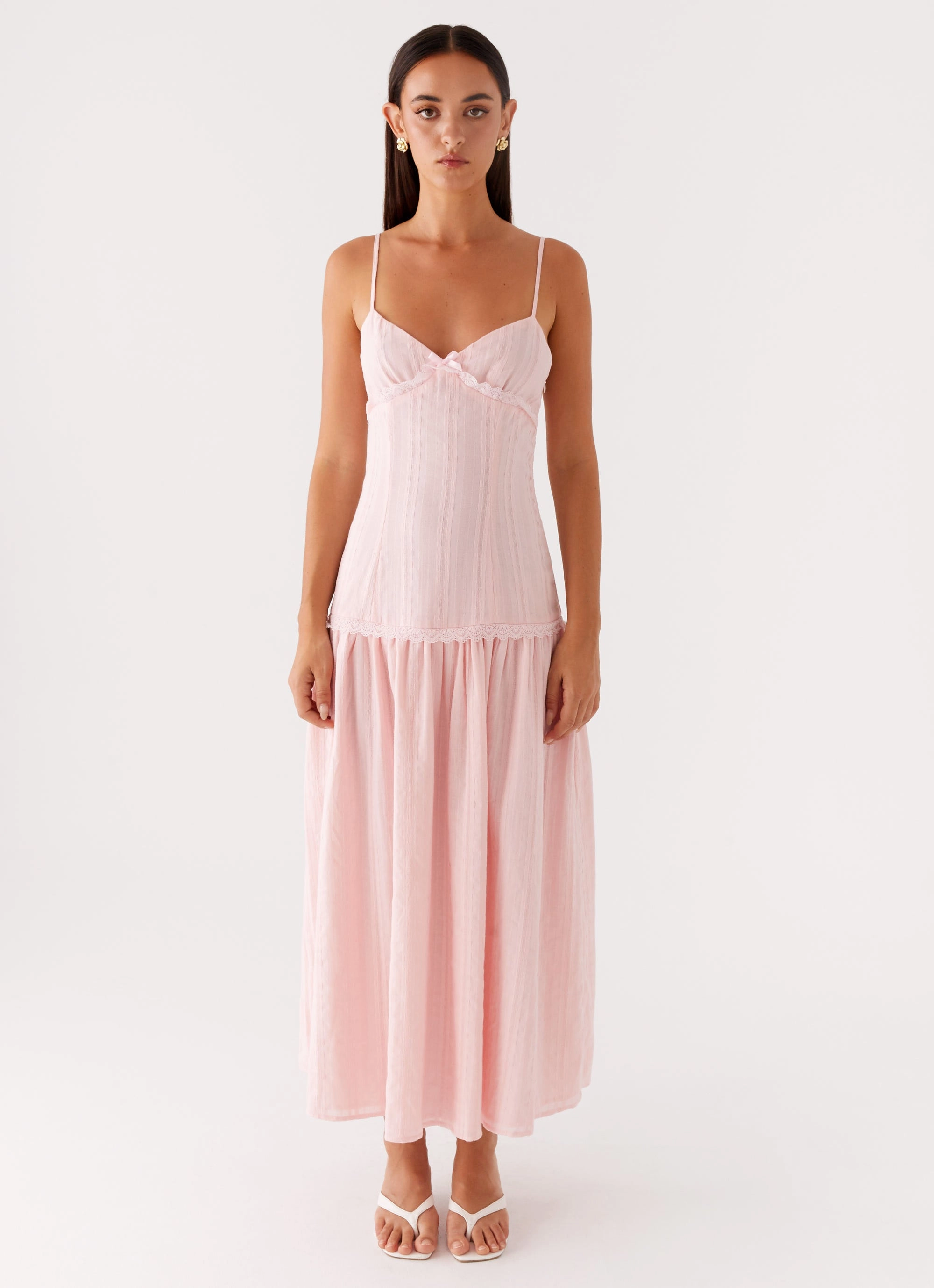 Found You Midi Dress - Pink Shape Retention Daily Chic