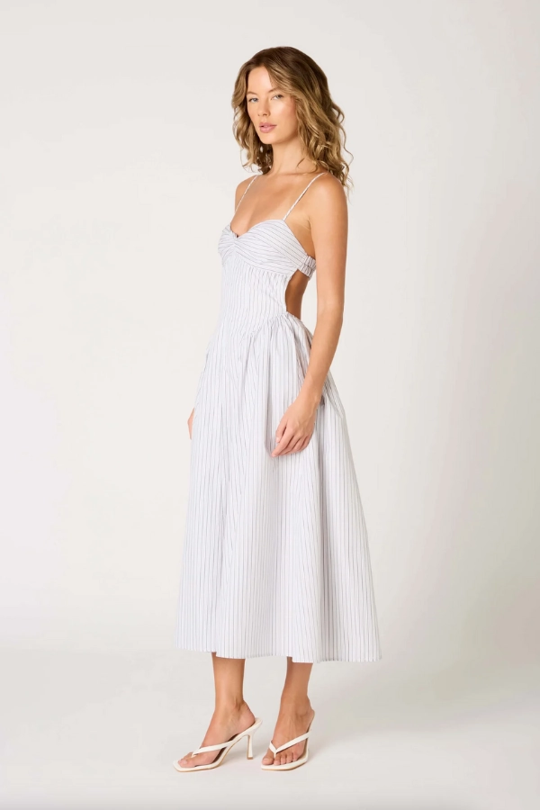 Destene Dress - White Hypoallergenic Textile AirflowOptimized Design