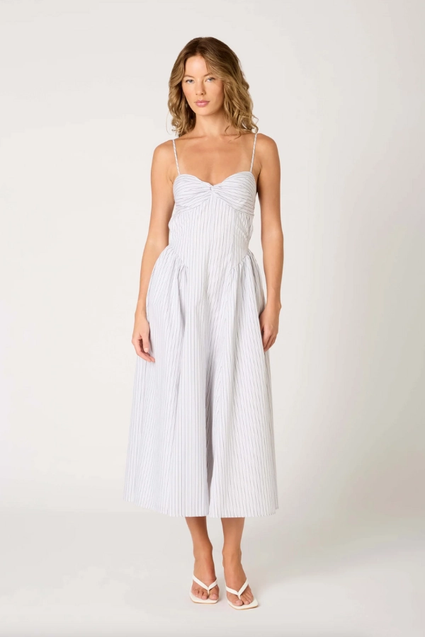 Destene Dress - White ReflectiveTrims