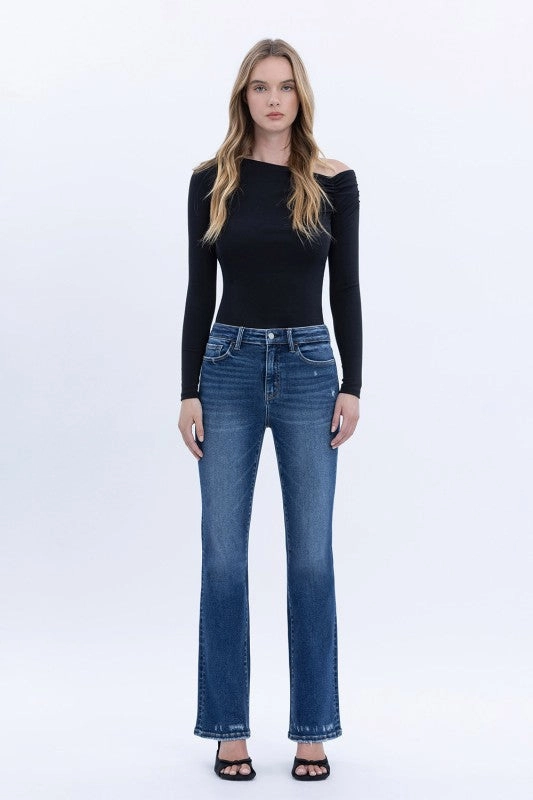 Non Irritating Label Kerri High Rise Full Length Bootcut Jeans