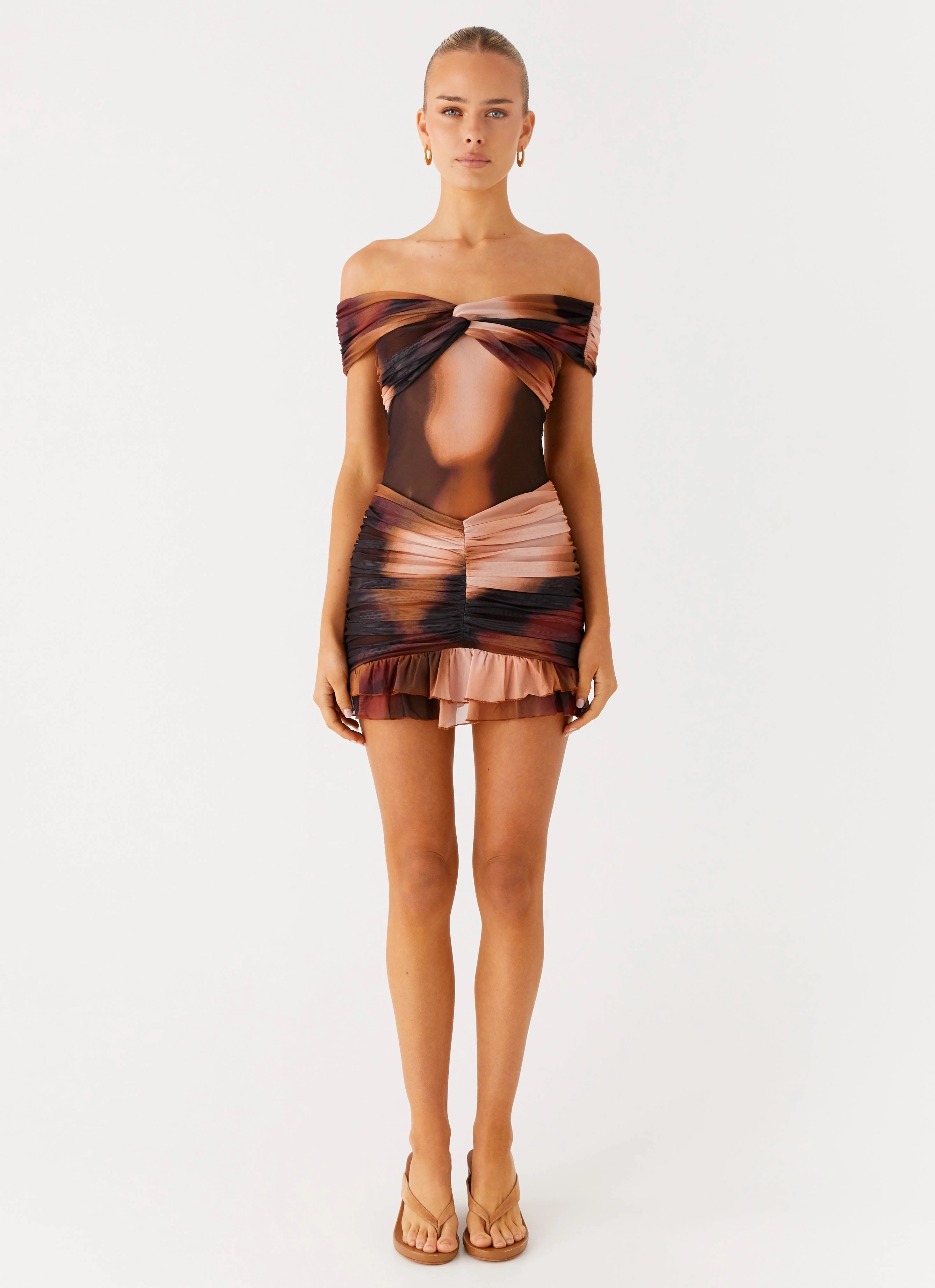 Frances Mini Dress - Black Gradient Classic wrap dress