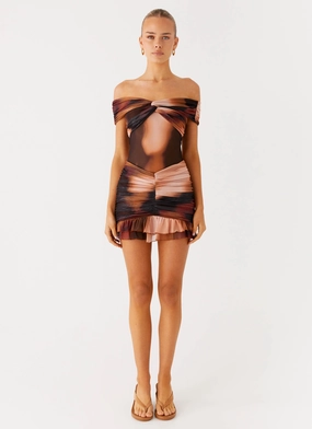 Frances Mini Dress - Black Gradient Style focused Smooth Design