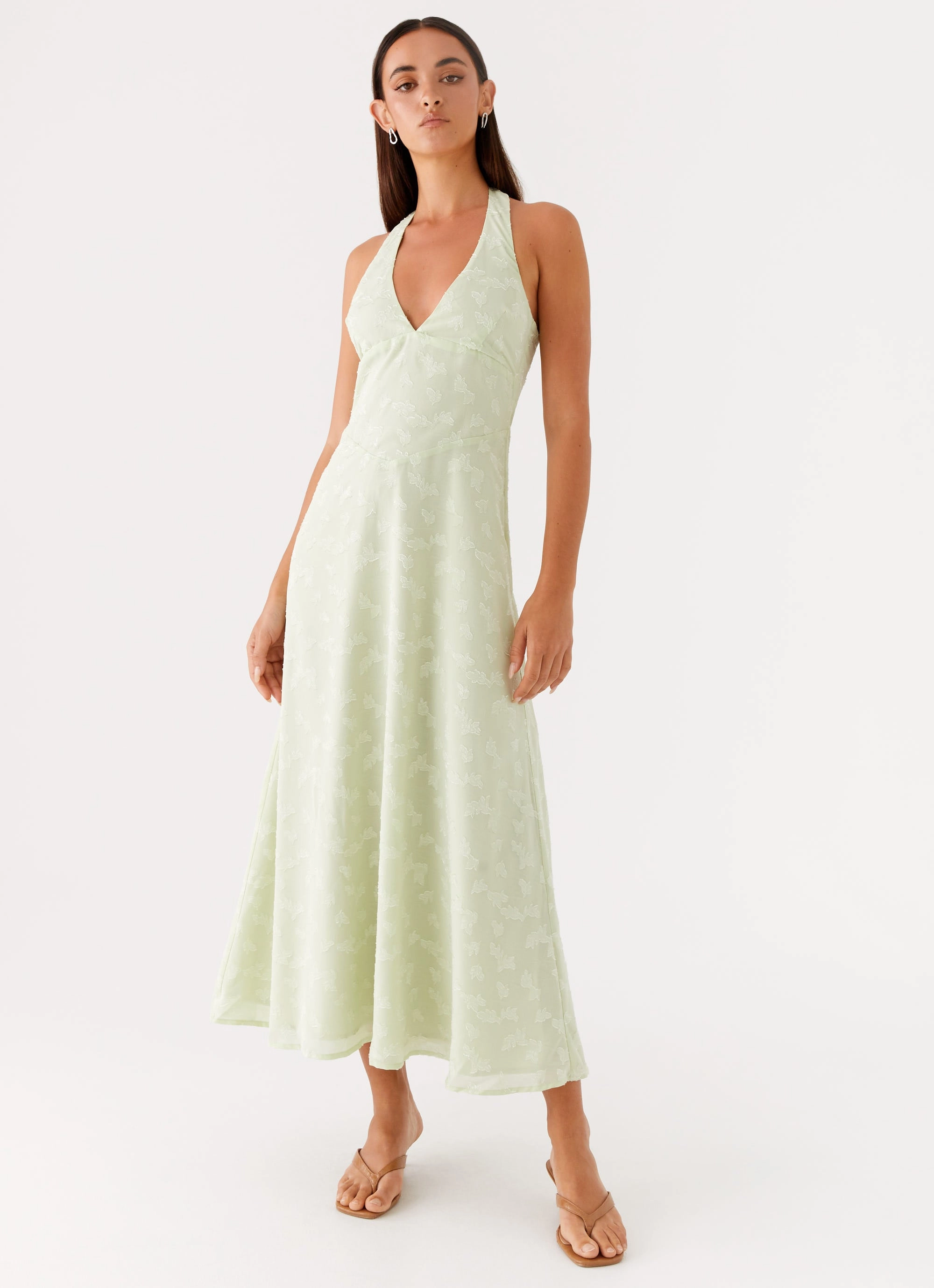 Empire-Waist Francesca Midi Dress - Sage