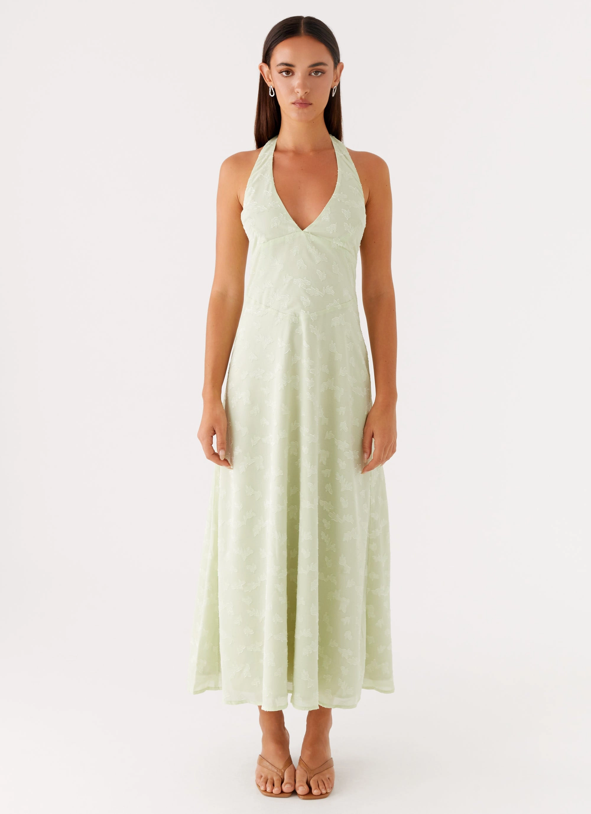 Flexible Style Breathable wear Francesca Midi Dress - Sage
