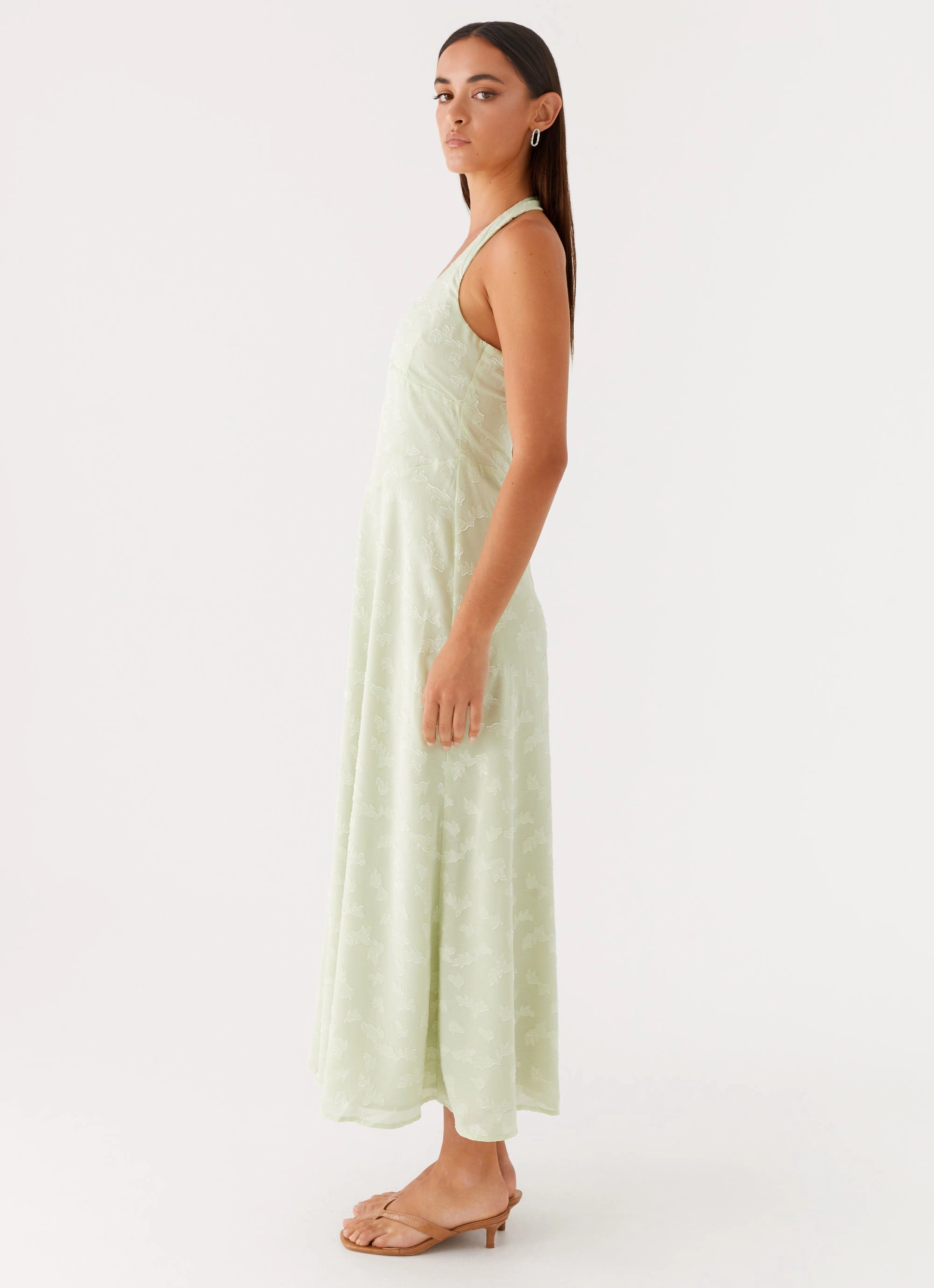 Calm Energy petite size Francesca Midi Dress - Sage