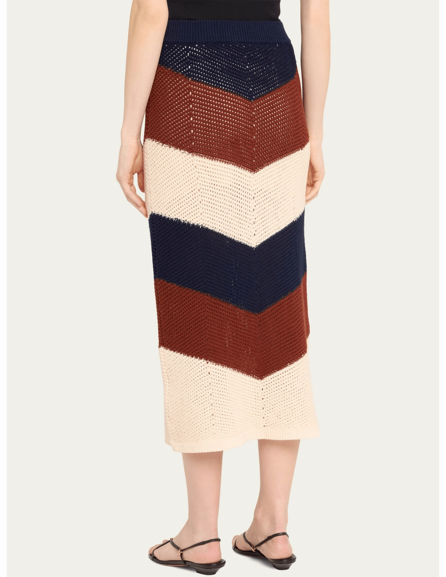 Relaxed Design Wear A.L.C. Tia Crochet Midi Skirt