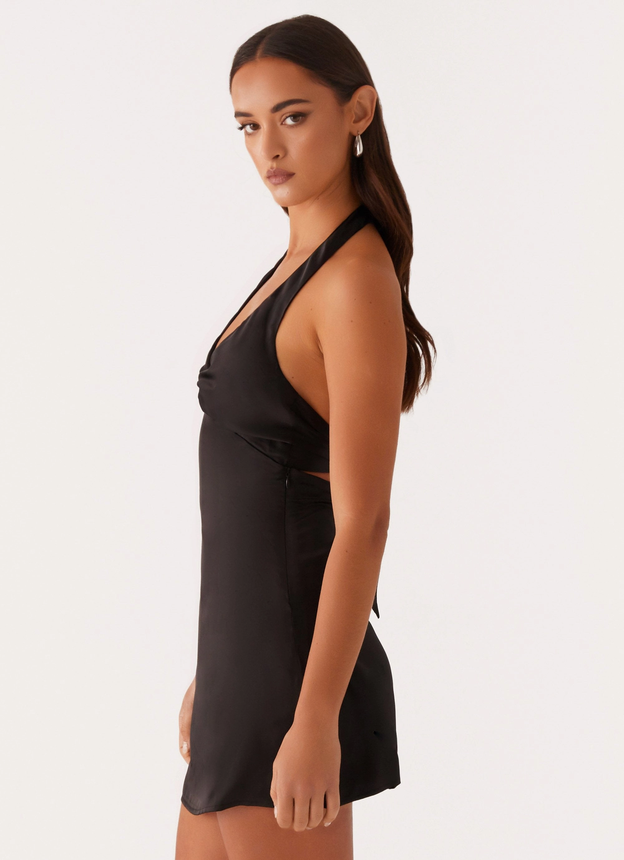 Heavy Hearted Mini Dress - Black Chic Direction Graceful Ease