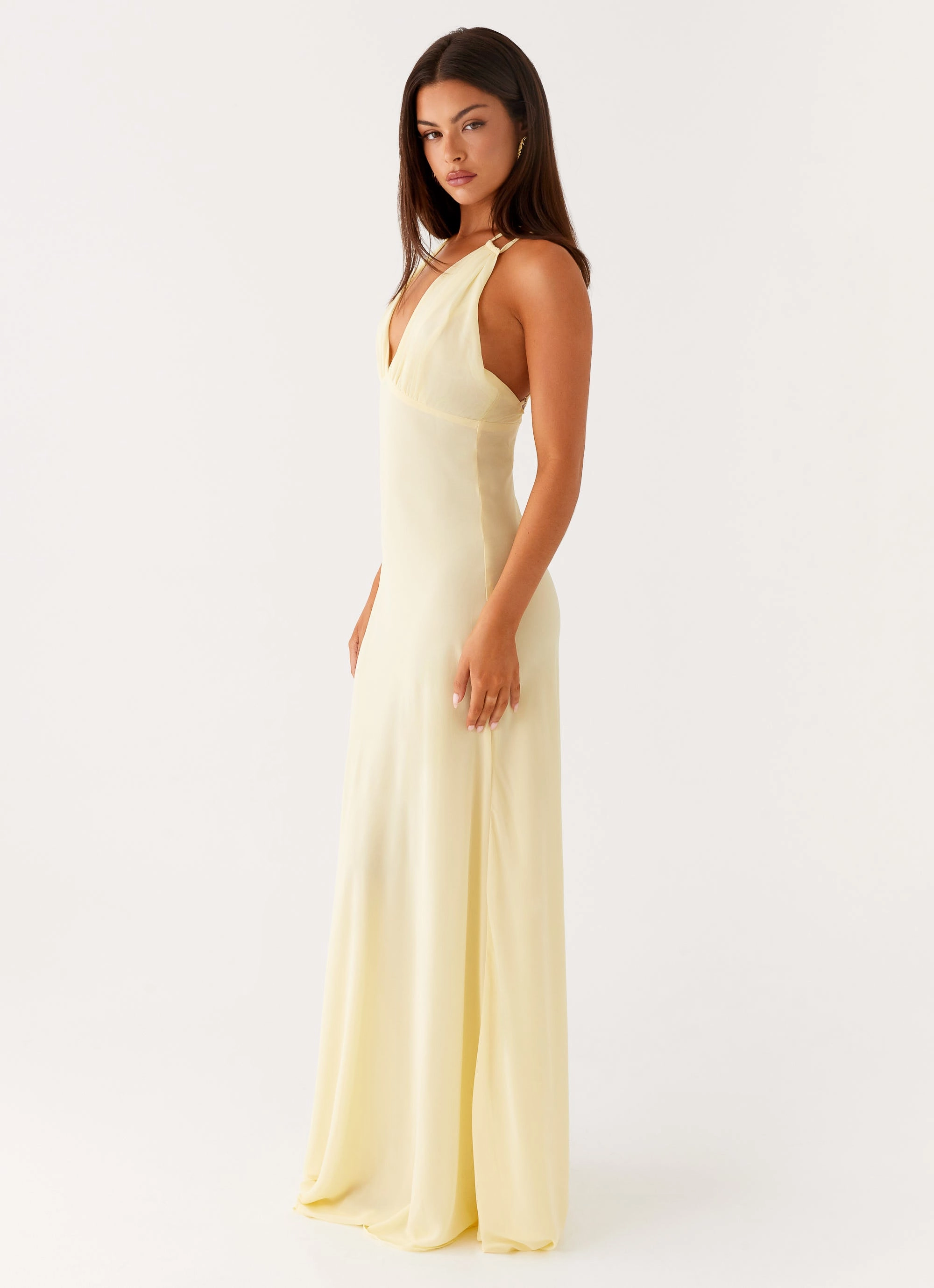 Bold Statement Active Outfit Kacia Maxi Dress - Lemon