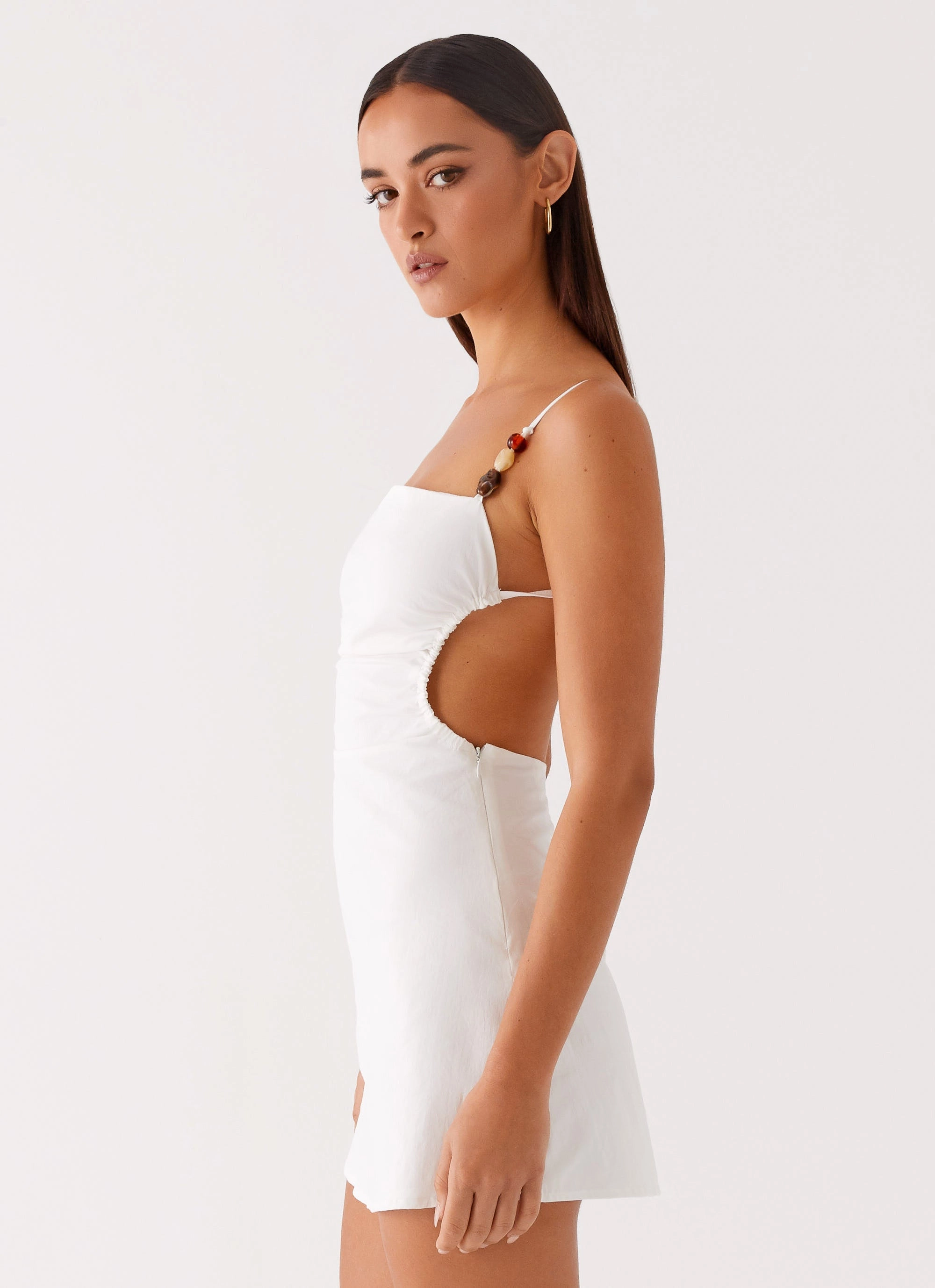Marlon Mini Dress - White Comfort Layer
