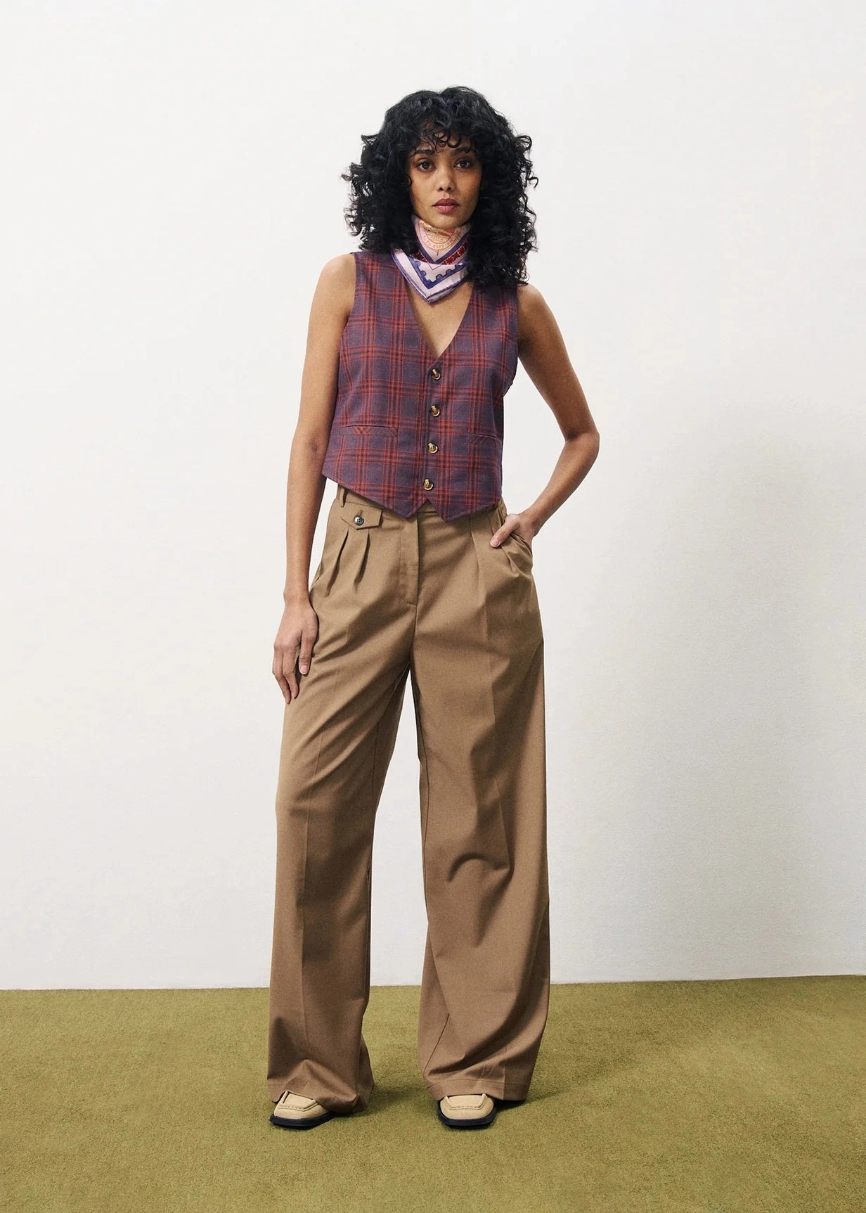 FRNCH Alix Suit Vest Odor Resistant Coating StaticResistantFabric