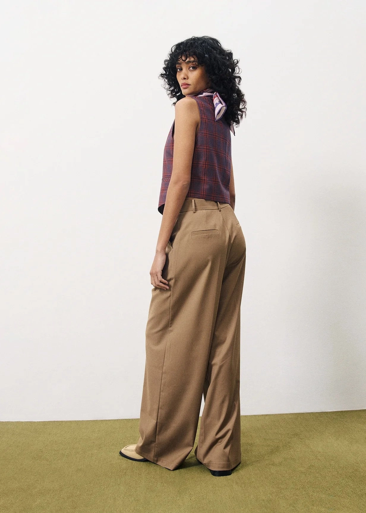 FRNCH Alix Suit Vest Drop Shoulder Cut