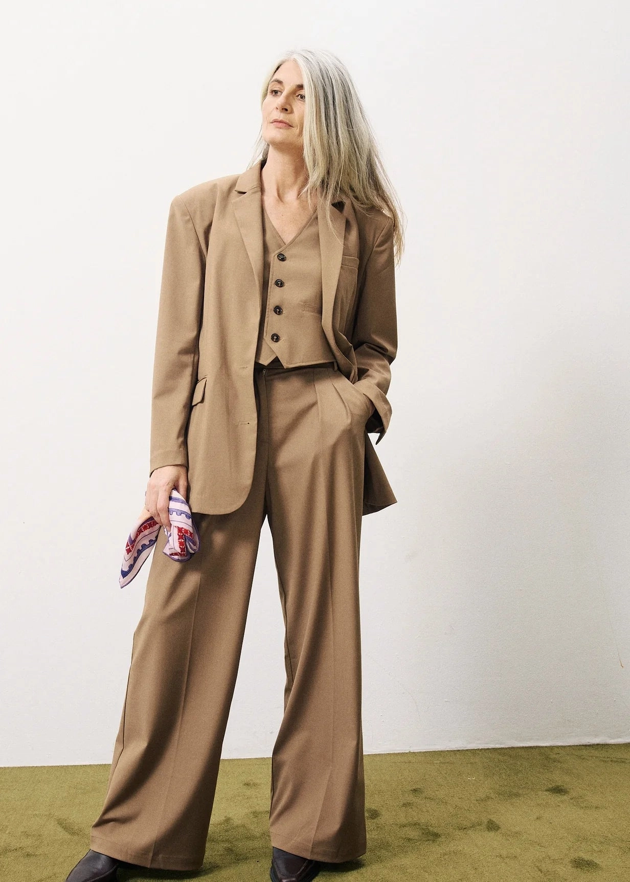 FRNCH Alix Suit Vest MultiPanel Design