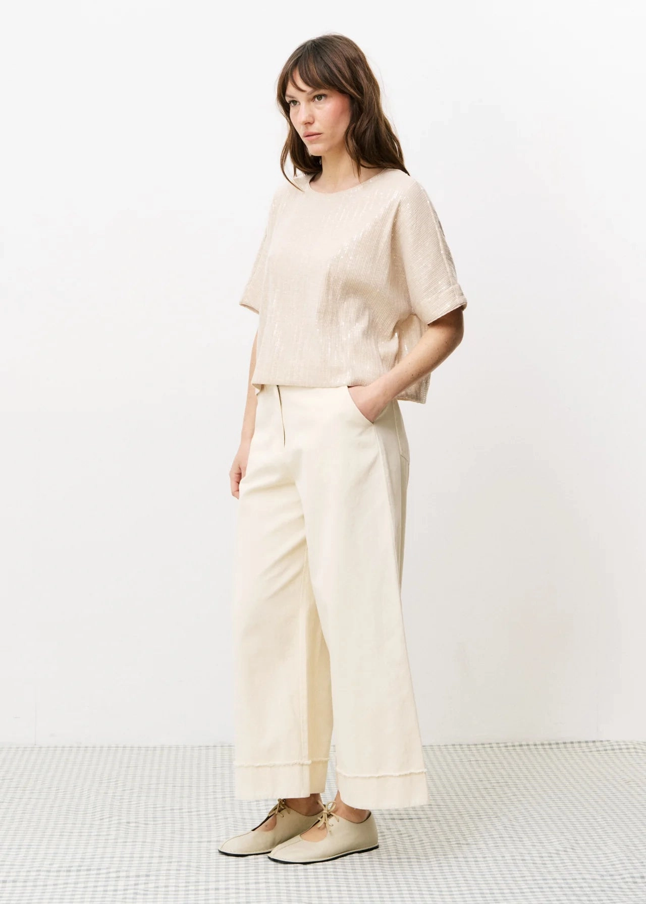 Rayon drape FRNCH Araceli Trousers