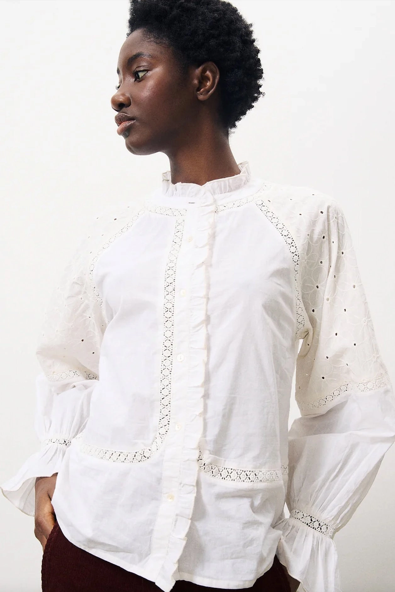 Ventilated Back Panel FRNCH Chadia Blouse