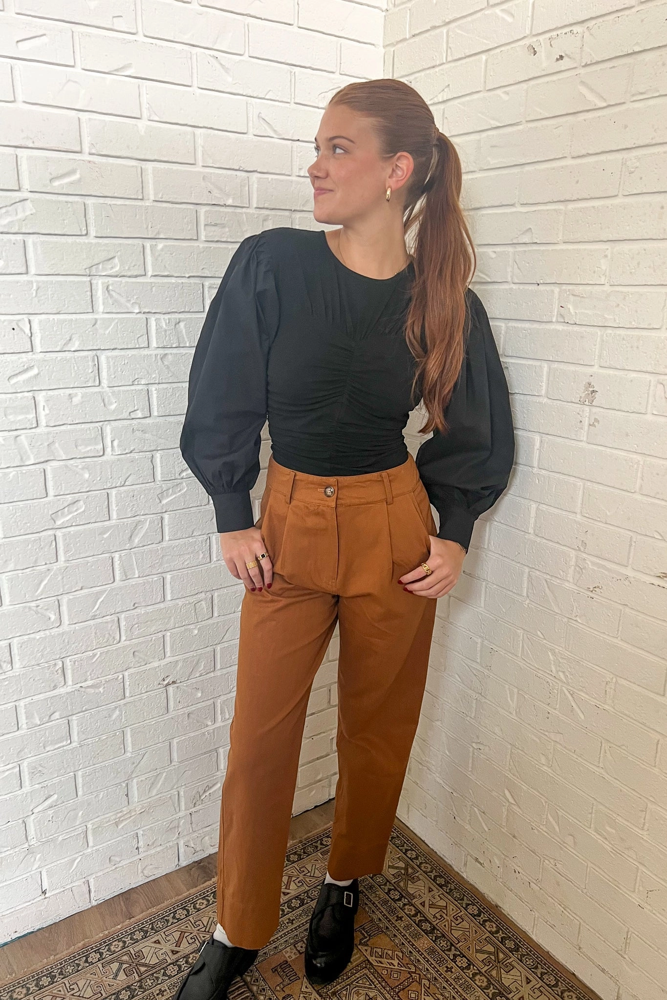 FRNCH Charlie Pants Trendy Layering ErgonomicStitching