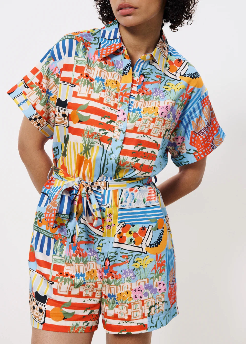 Snag Resistant Surface Moisture Management FRNCH Clemire Romper