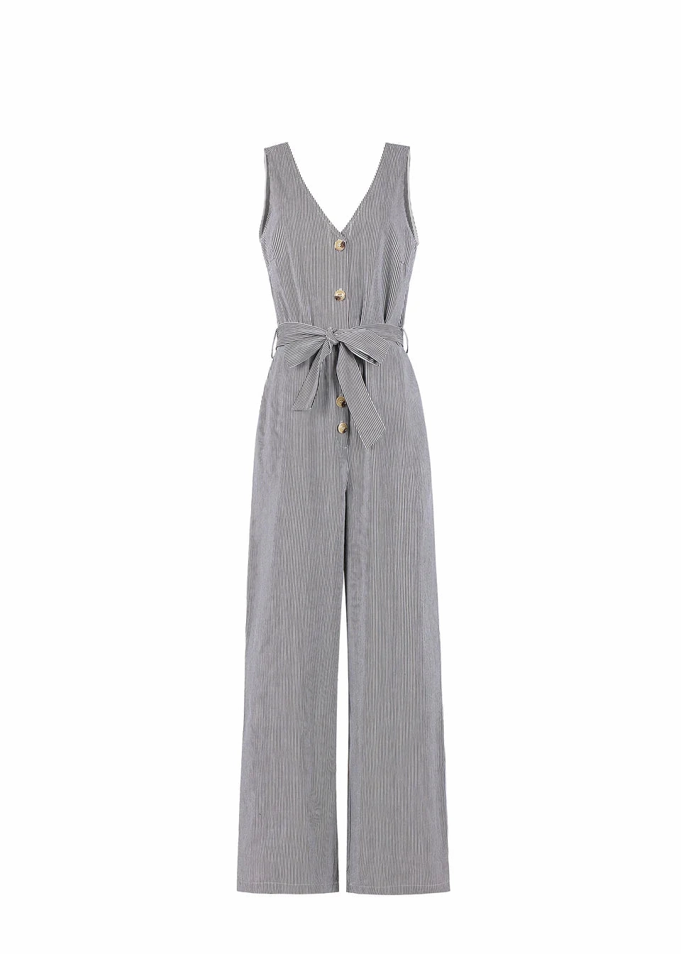 Anti Pilling Surface Layered Hem FRNCH Maddie Jumpsuit