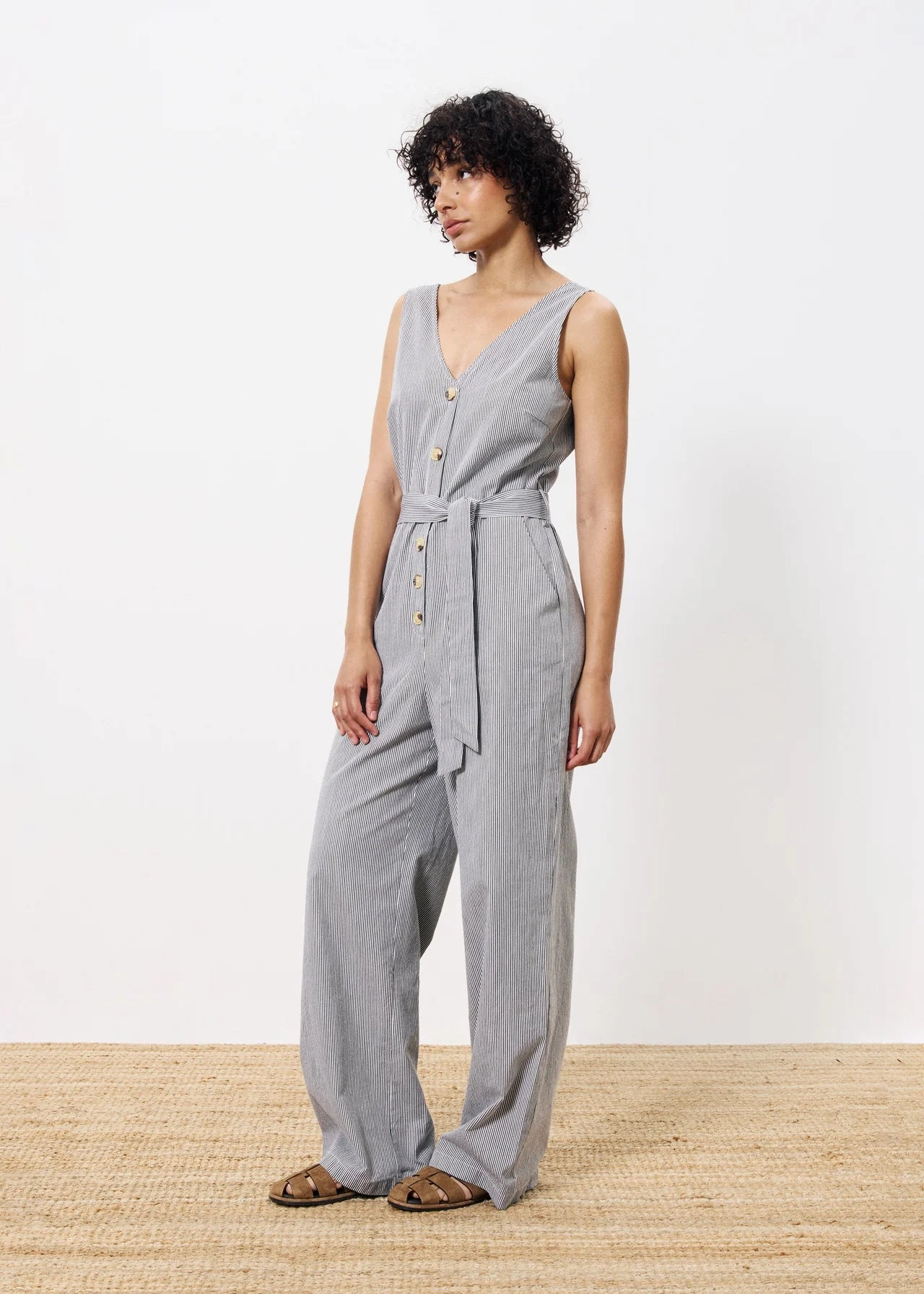 Soft Touch Texture FRNCH Maddie Jumpsuit