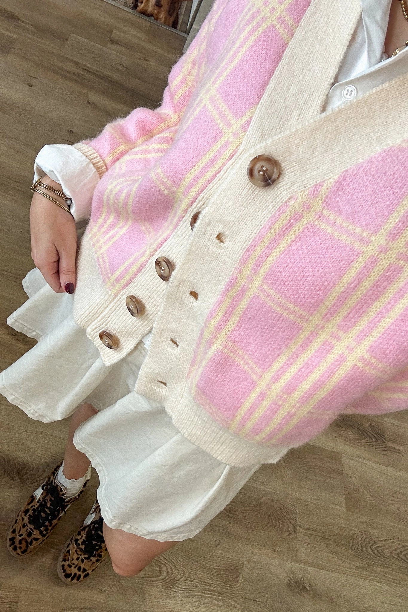 FRNCH Manila Sweater Two Tone Weave