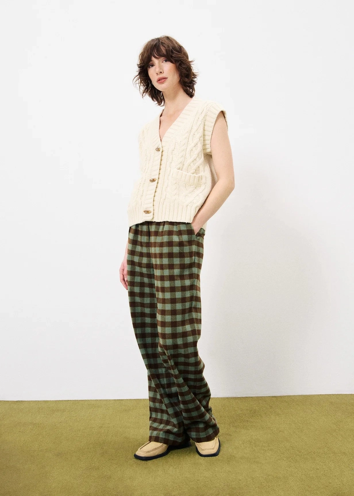 RibbedCollar FRNCH Medea Sweater Vest