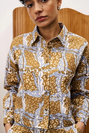 FRNCH Pampa Shirt Printed T-shirt WrinkleResistantTextile