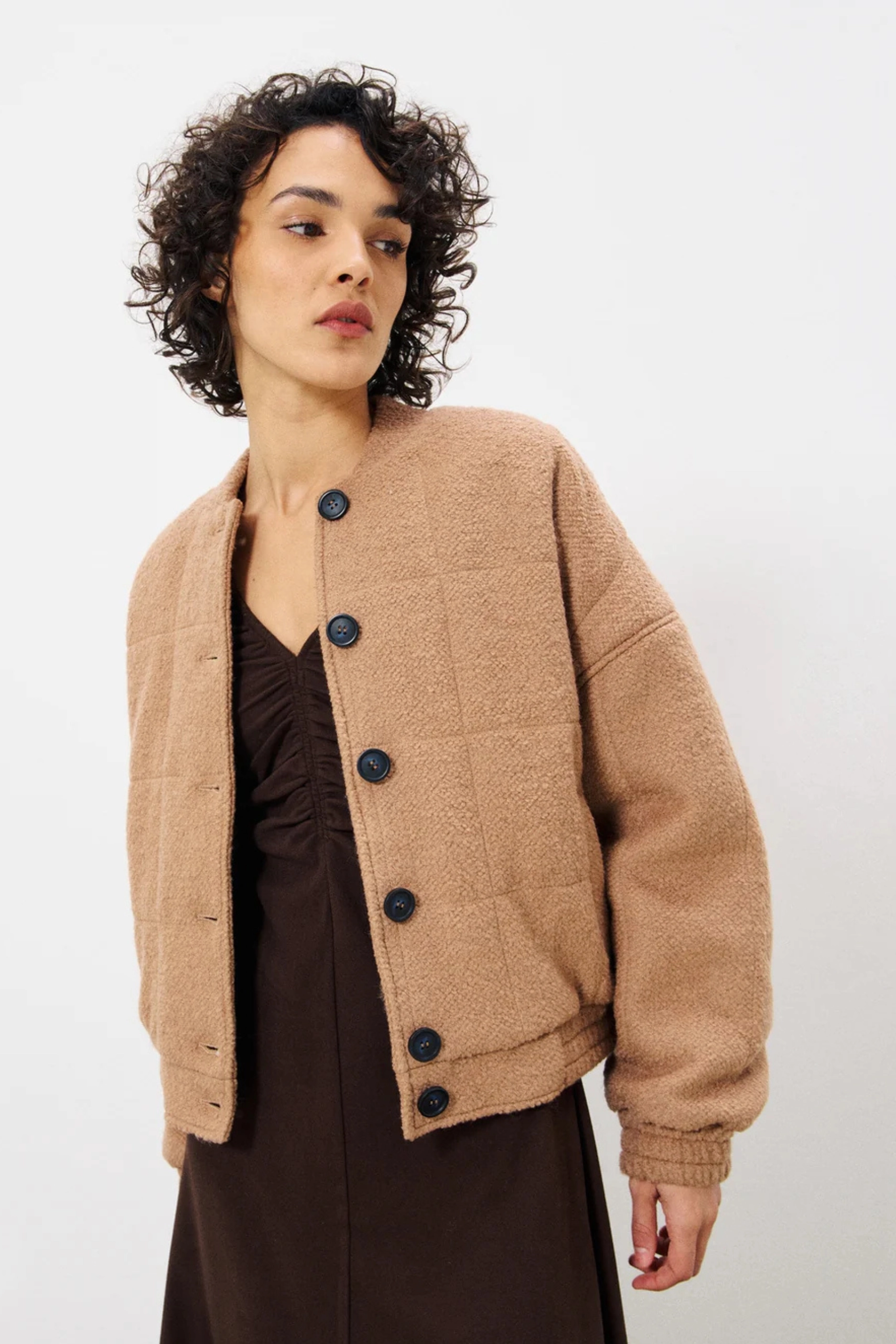 EcoFriendly Dye Relaxed Design FRNCH Satia Coat